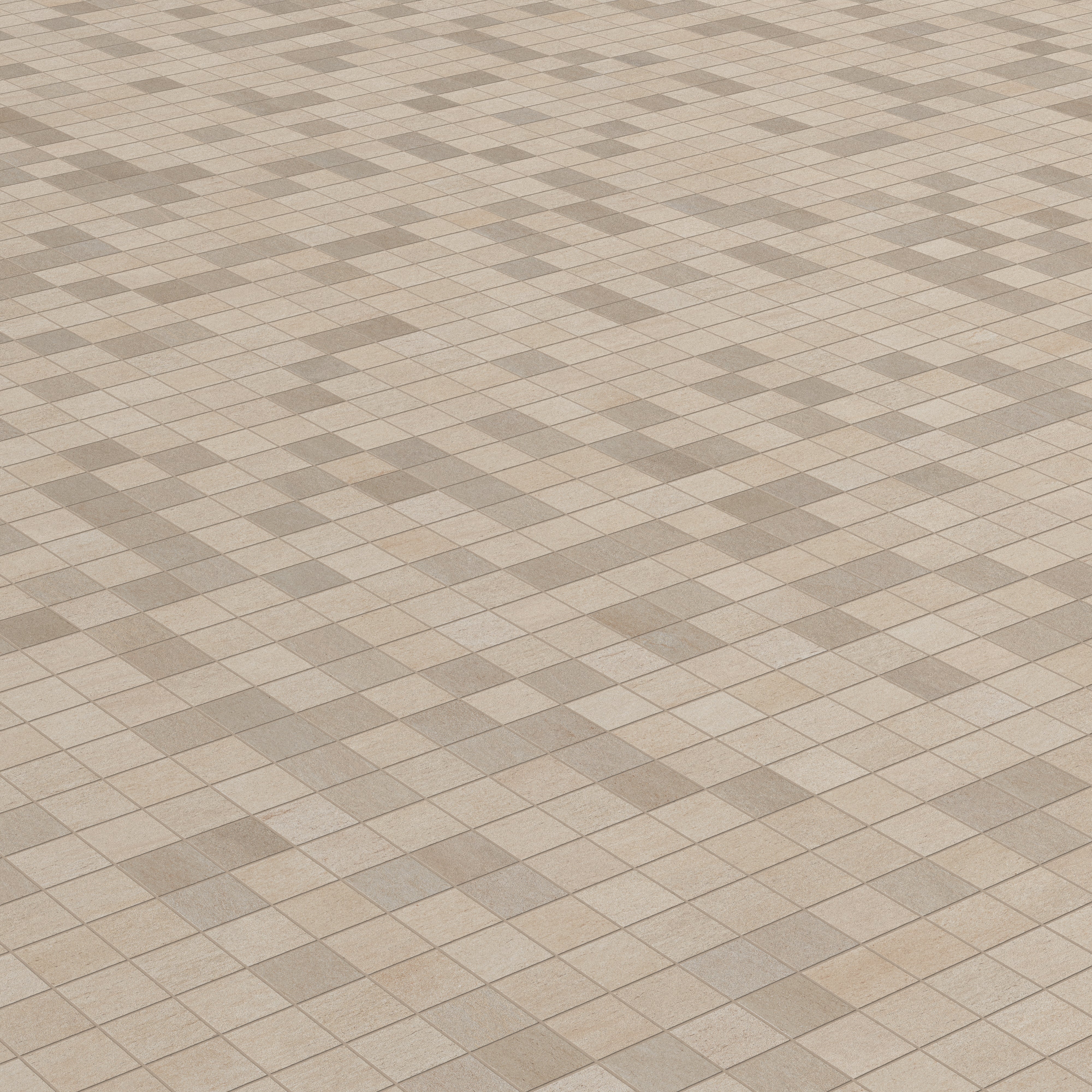 Brody 2 x 2 Matte Porcelain Mosaic Tile in Sand - Image 4