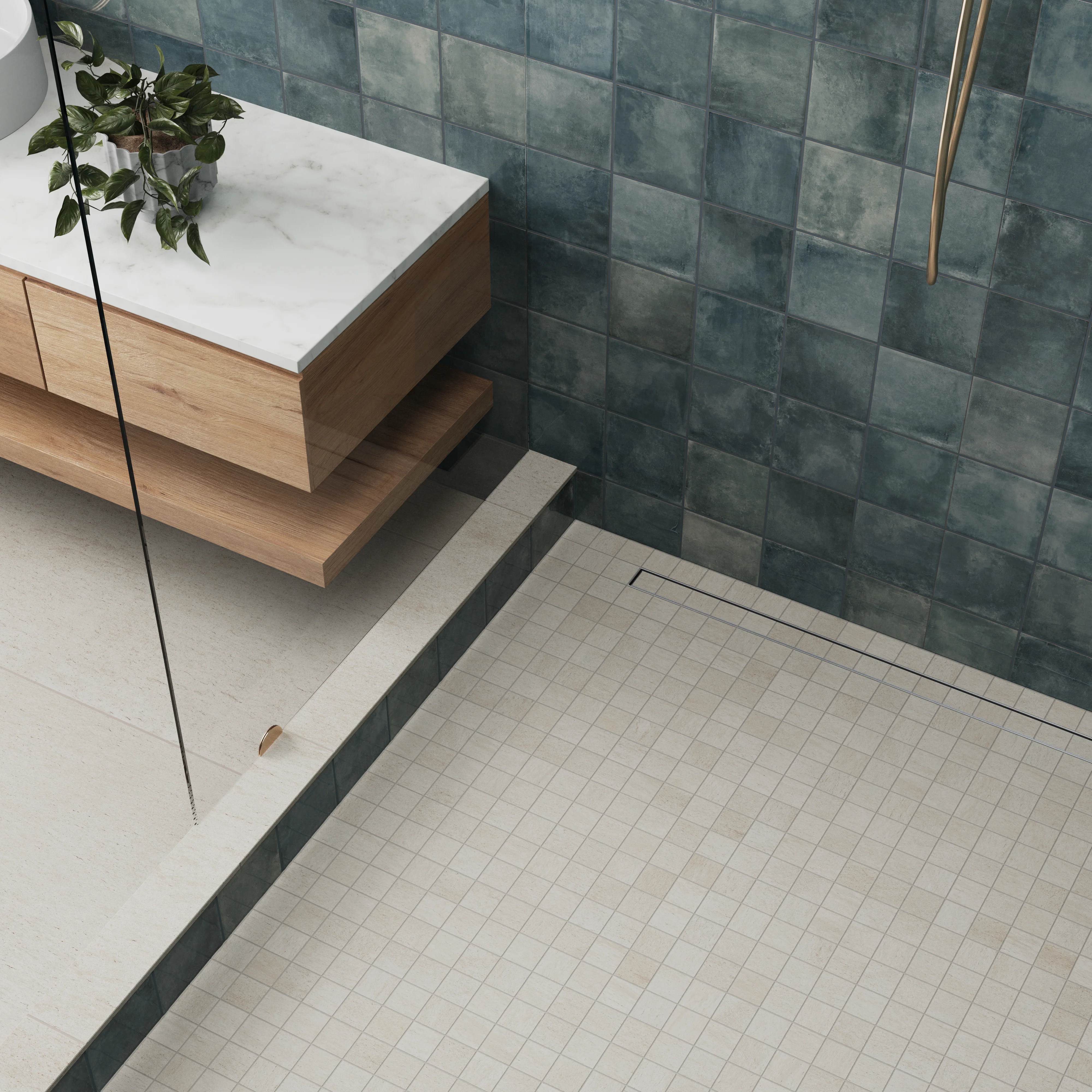 Brody 2 x 2 Matte Porcelain Mosaic Tile in White - Image 2