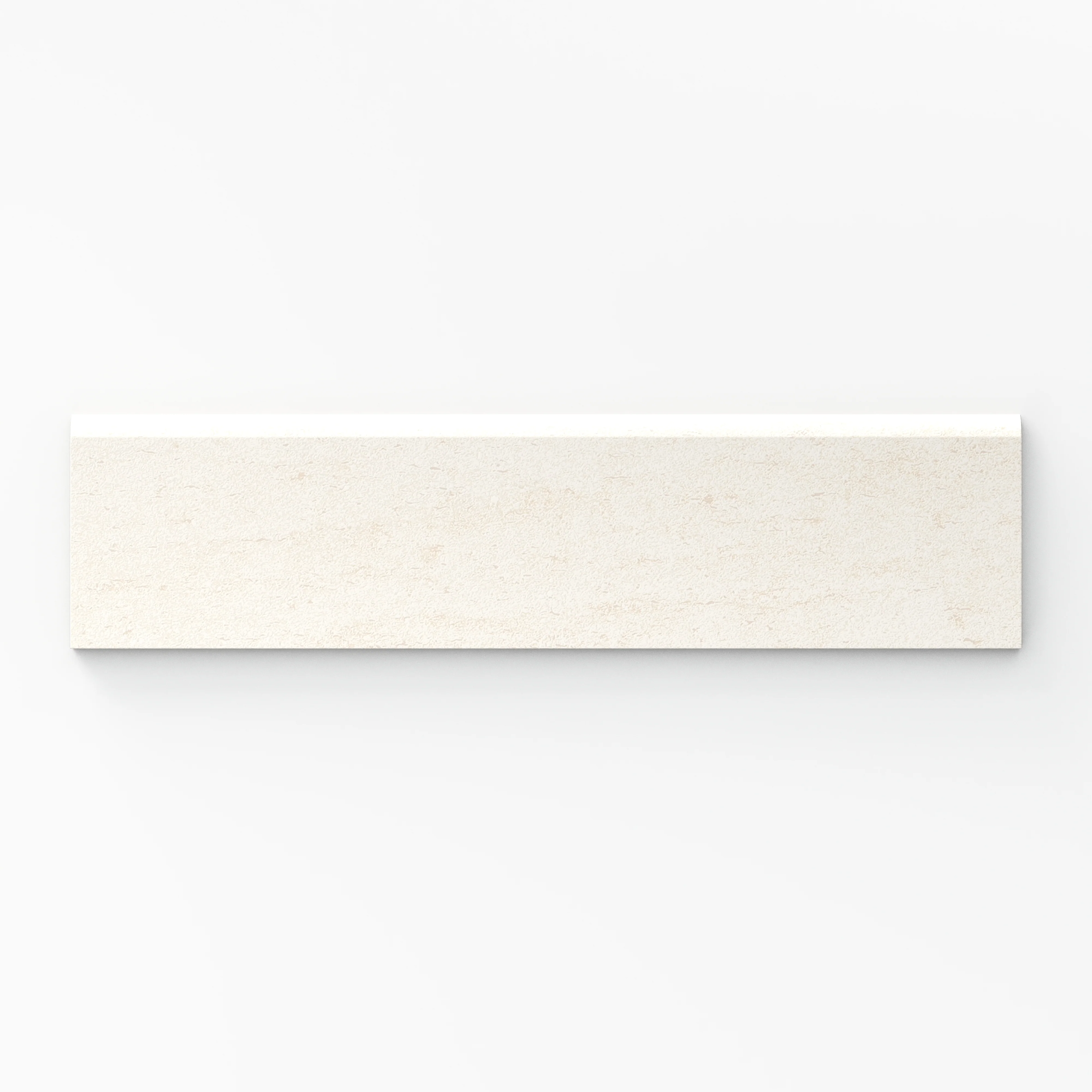 Brody 3 x 12 Matte Porcelain Bullnose Tile in White