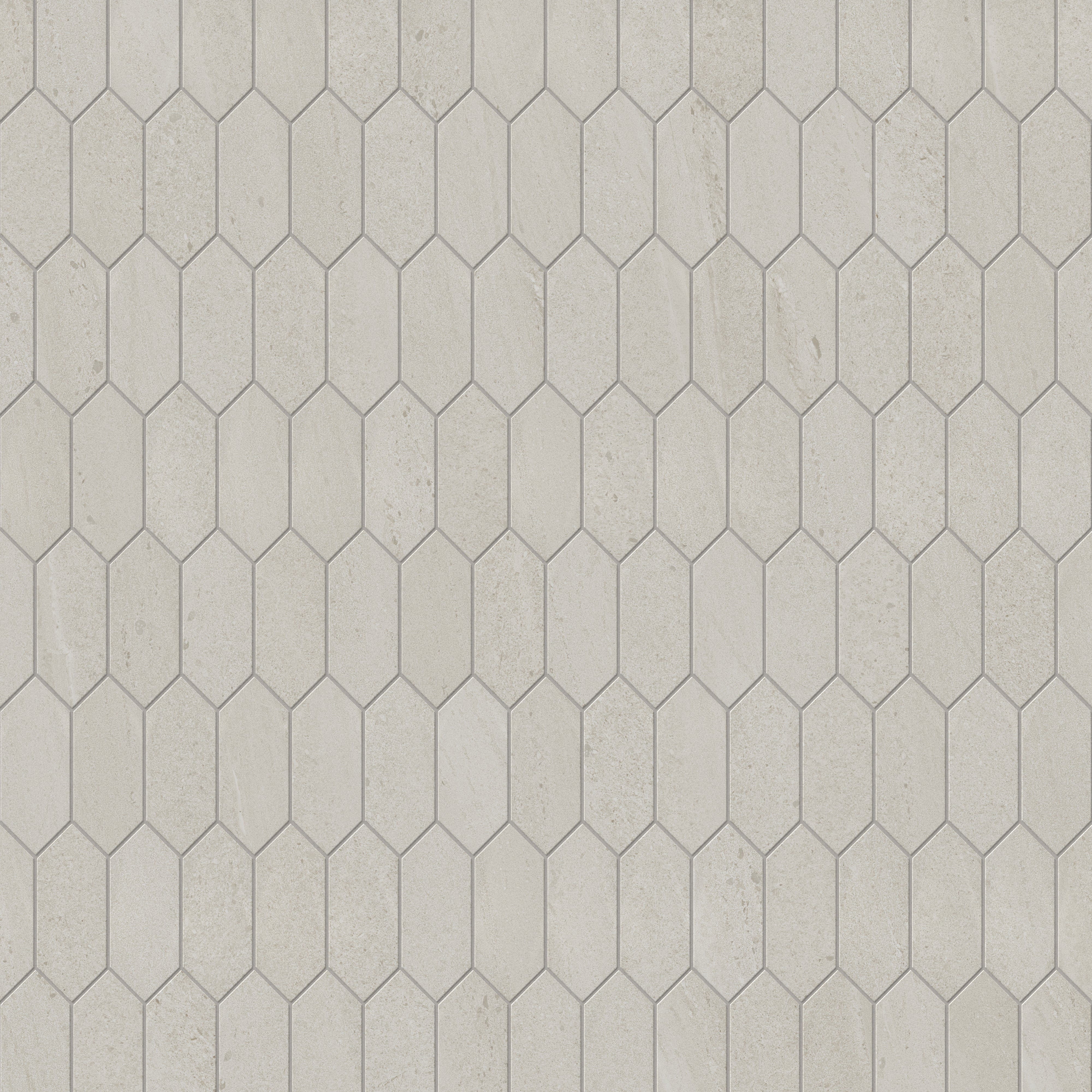 Bryce 2 x 5 Satin Ceramic Picket Mosaic in Off White - Image 5