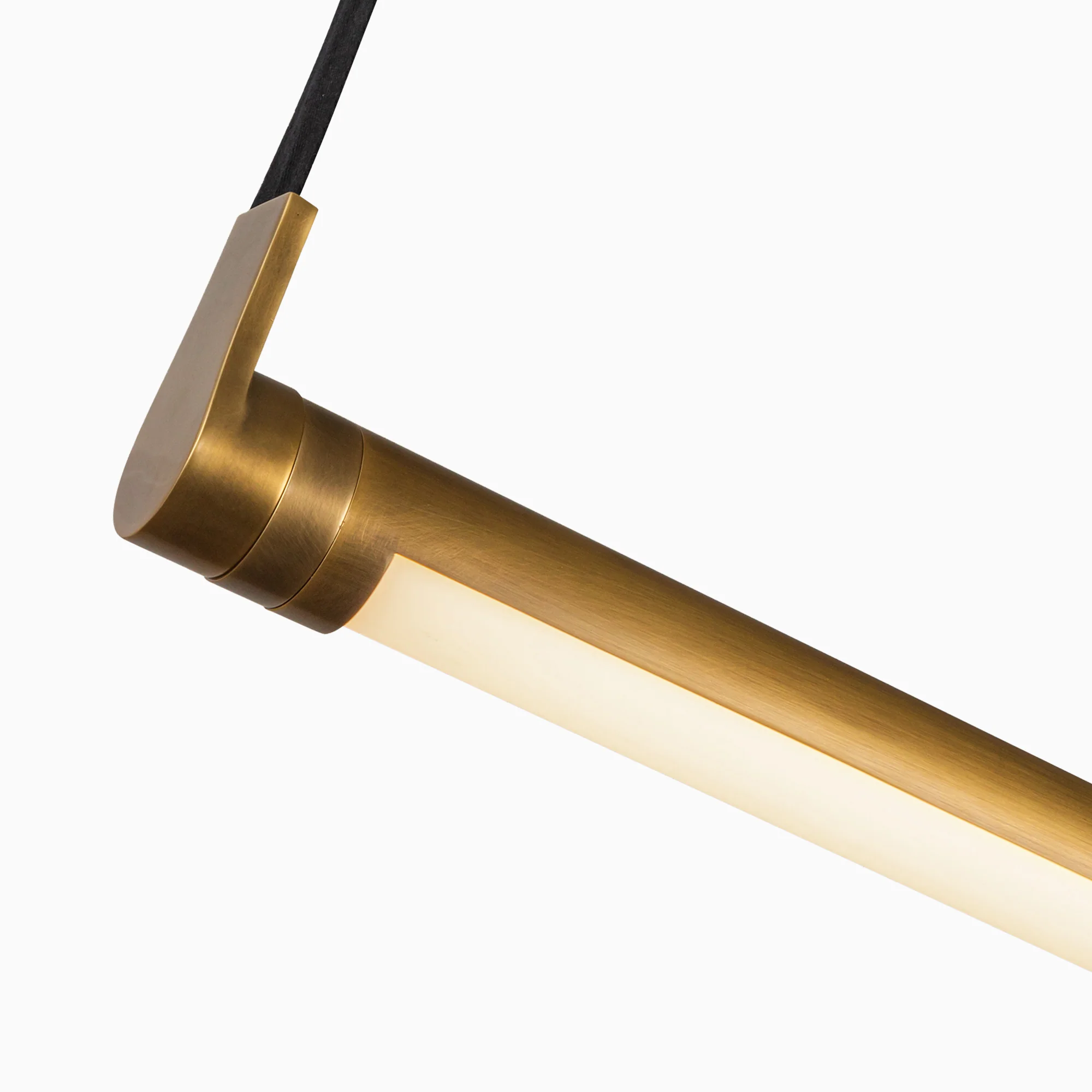 Carson 41" LED Linear Pendant in Vintage Brass - Image 4