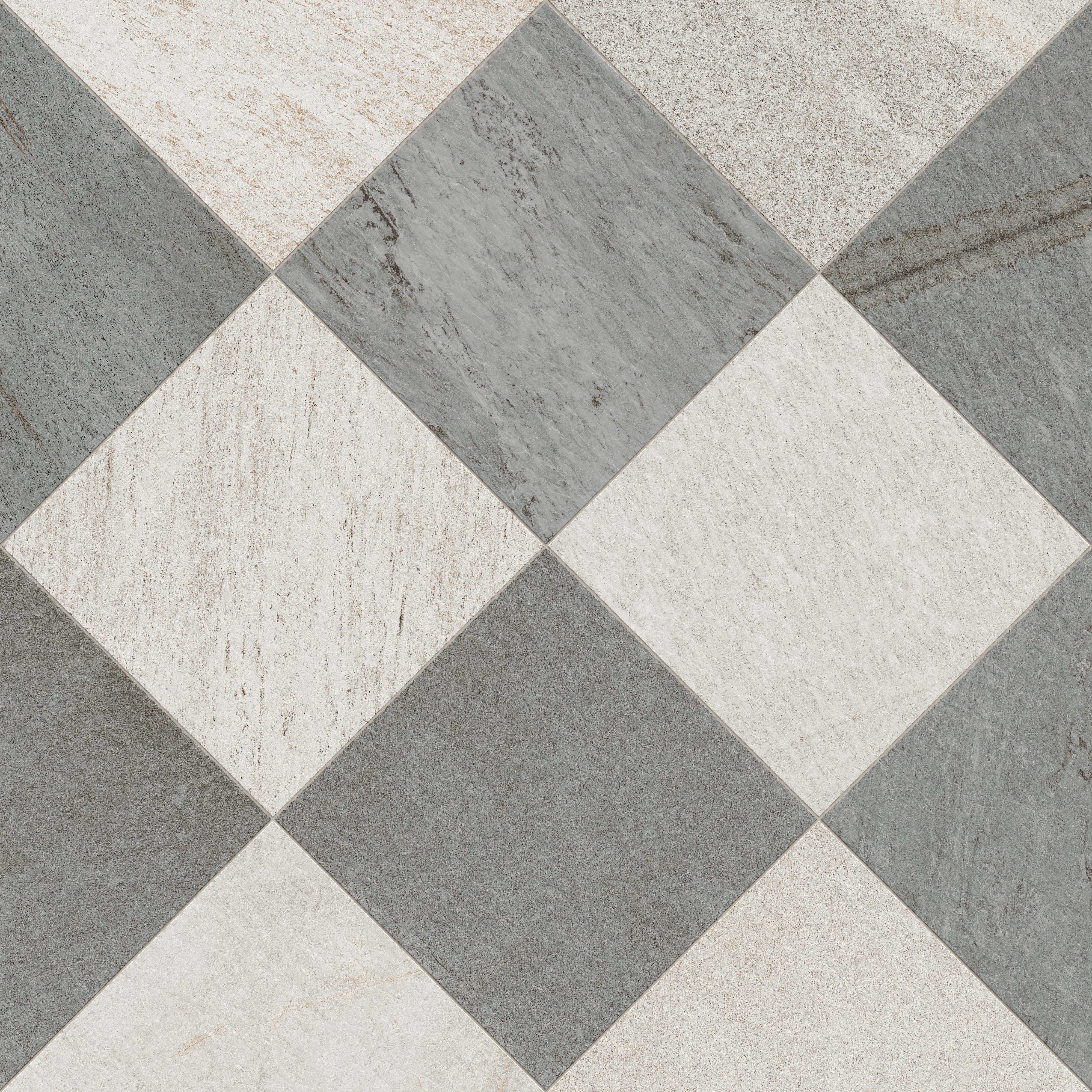 Carter 24 x 24 Checkerboard Grip 2cm Porcelain Paver Tile in Fossil & Stone - Image 7