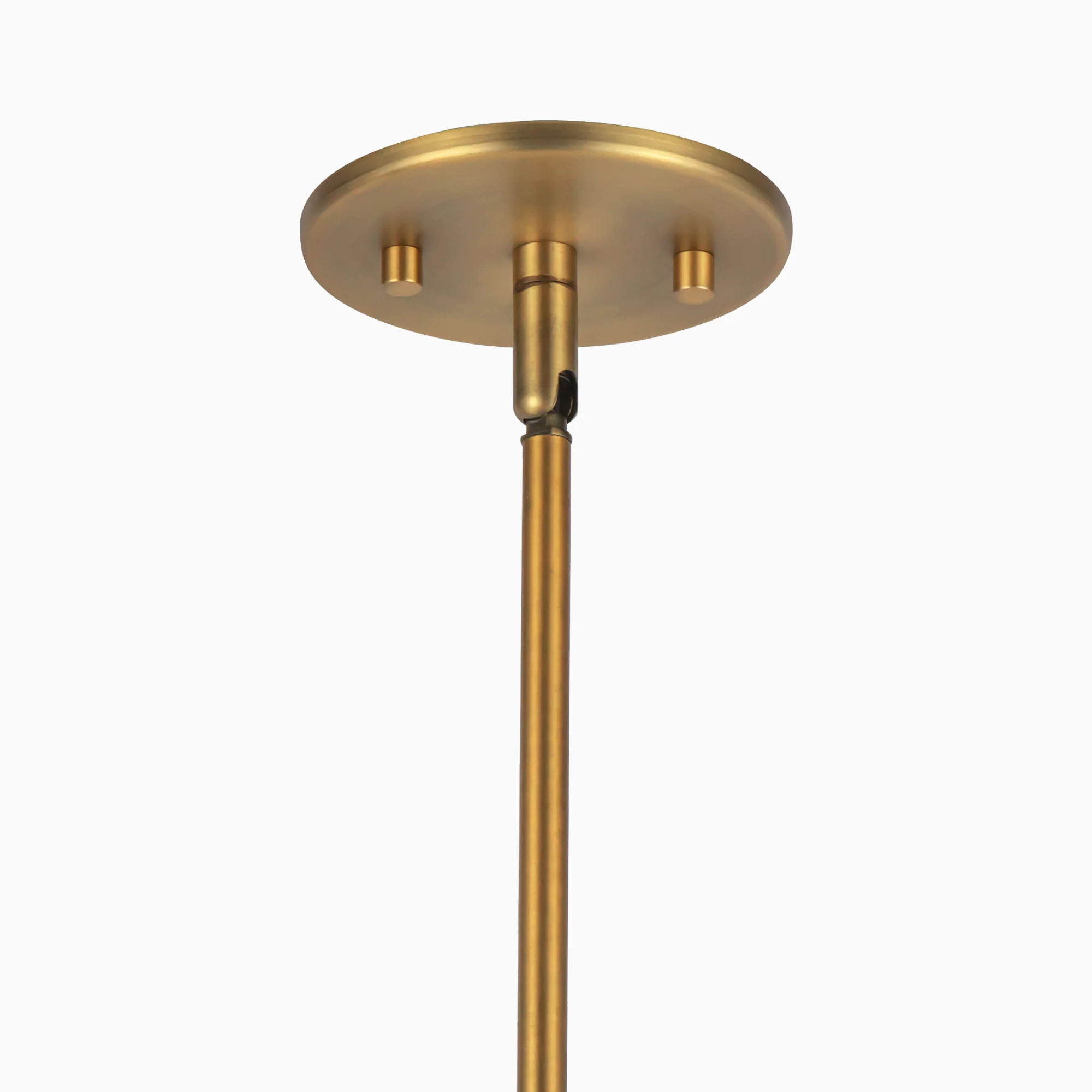 Cassie 22" 1 Light Pendant in Aged Gold/White Linen - Image 5