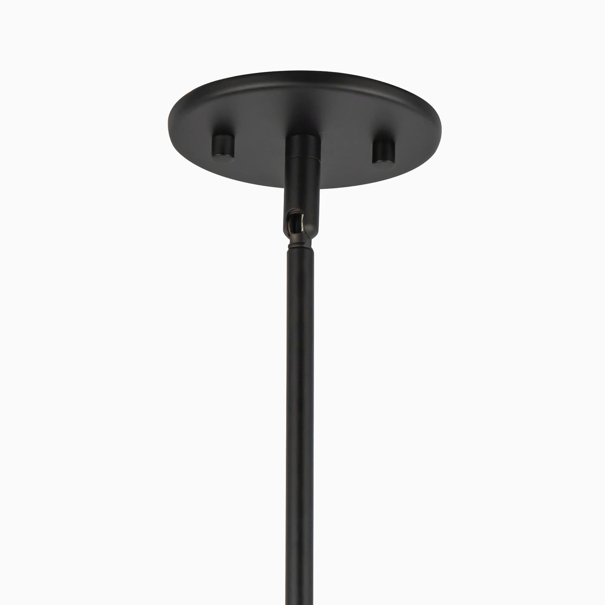 Cassie 22" 1 Light Pendant in Matte Black/White Linen - Image 5