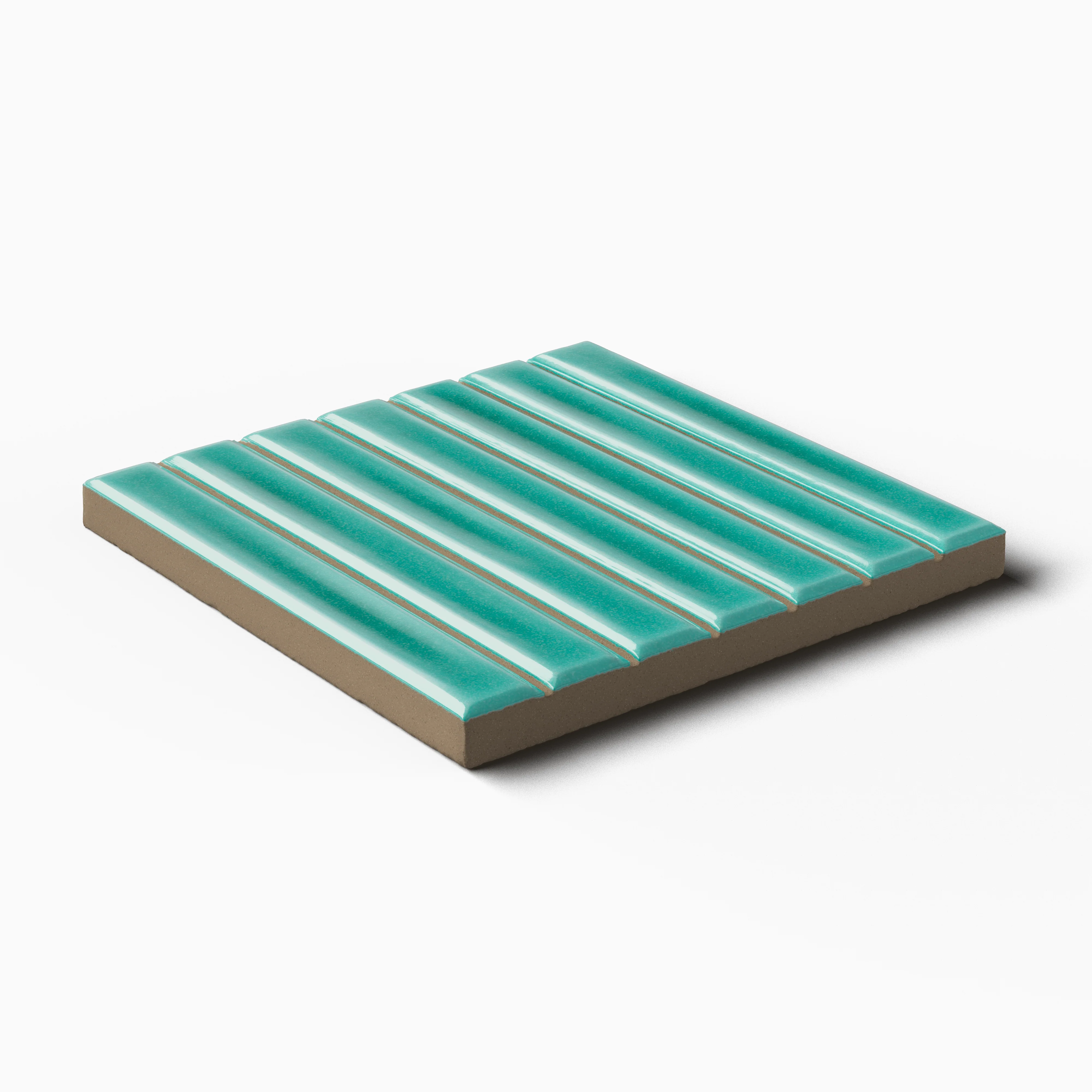 Celia 4.6 x 4.6 Glossy Porcelain Tile in Turques - Image 3