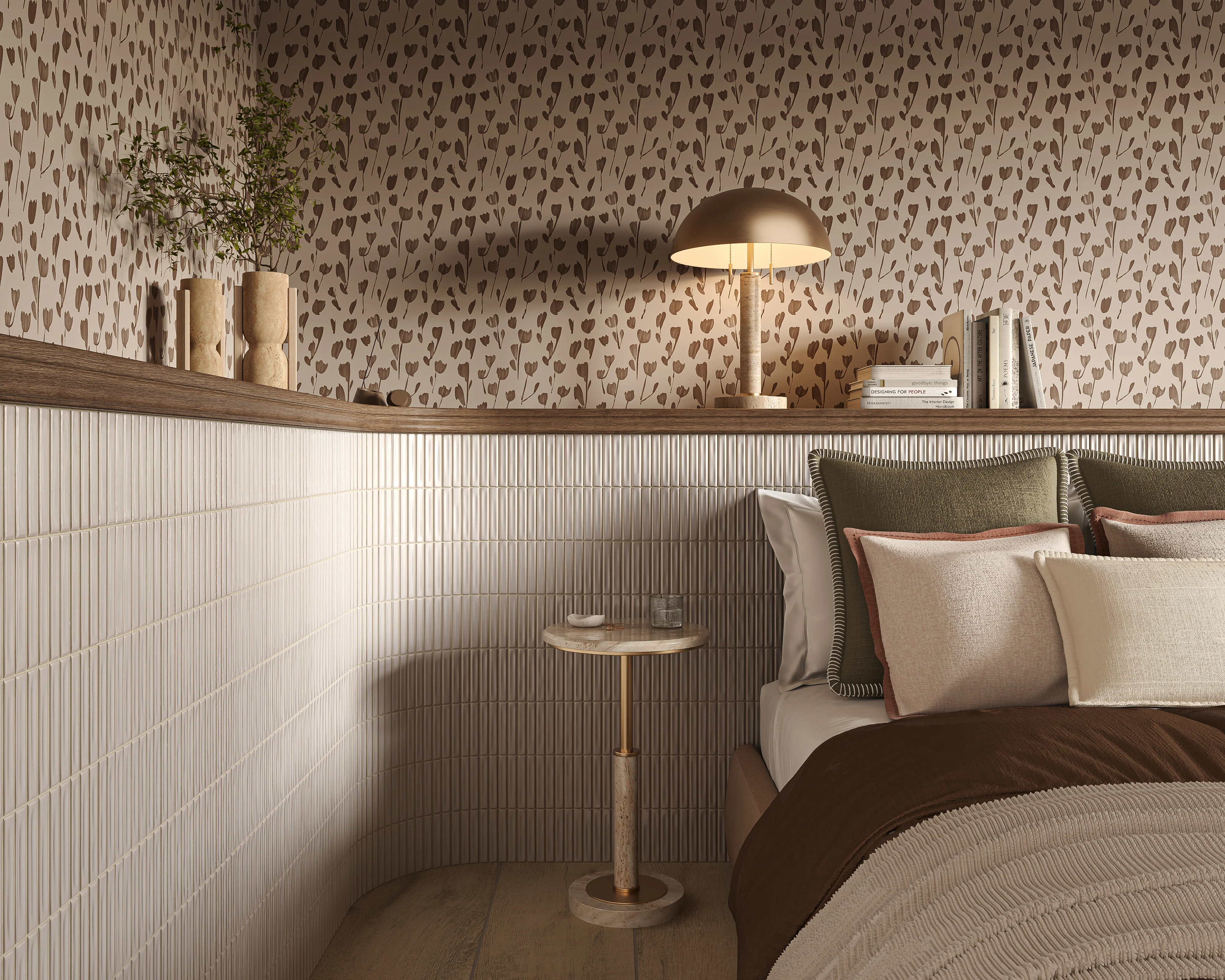 Celia 5 x 10 Glossy Ceramic Tile in Deep White - Image 2