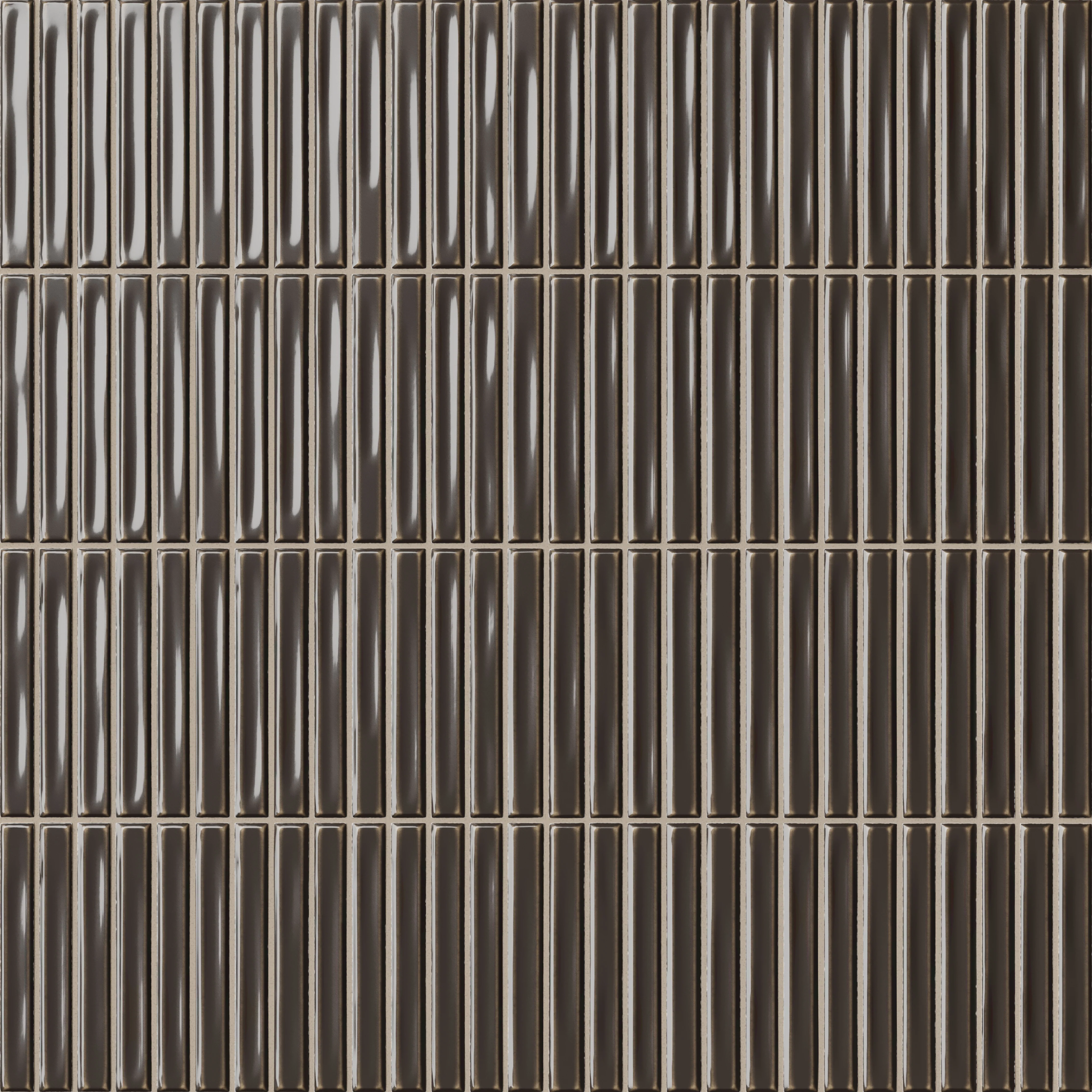 Celia 5 x 10 Glossy Ceramic Tile in Ebony
