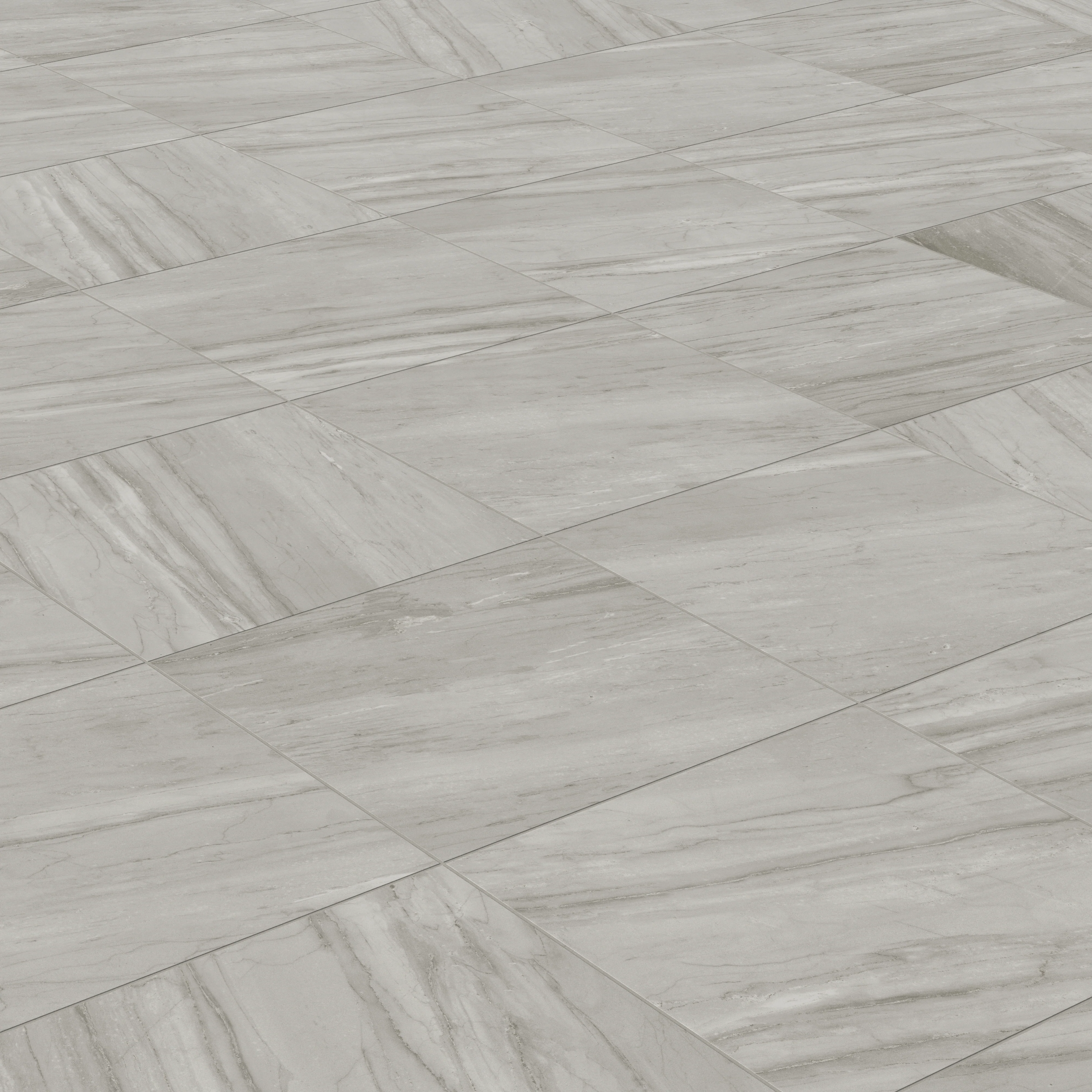 Chantel 24 x 24 Matte Porcelain Tile in Alaska Grey - Image 4