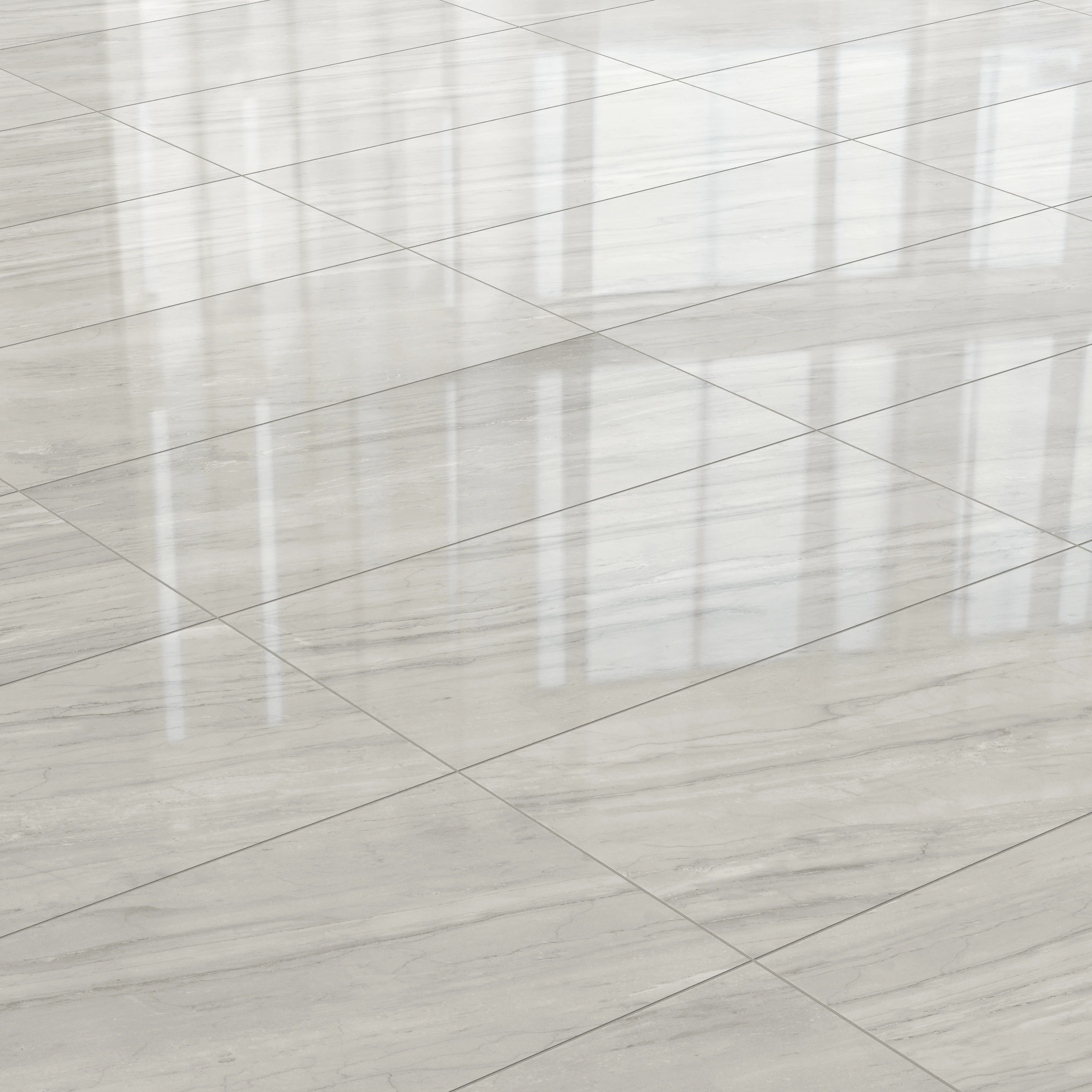 Chantel 24 x 48 Polished Porcelain Tile in Alaska Grey - Image 4