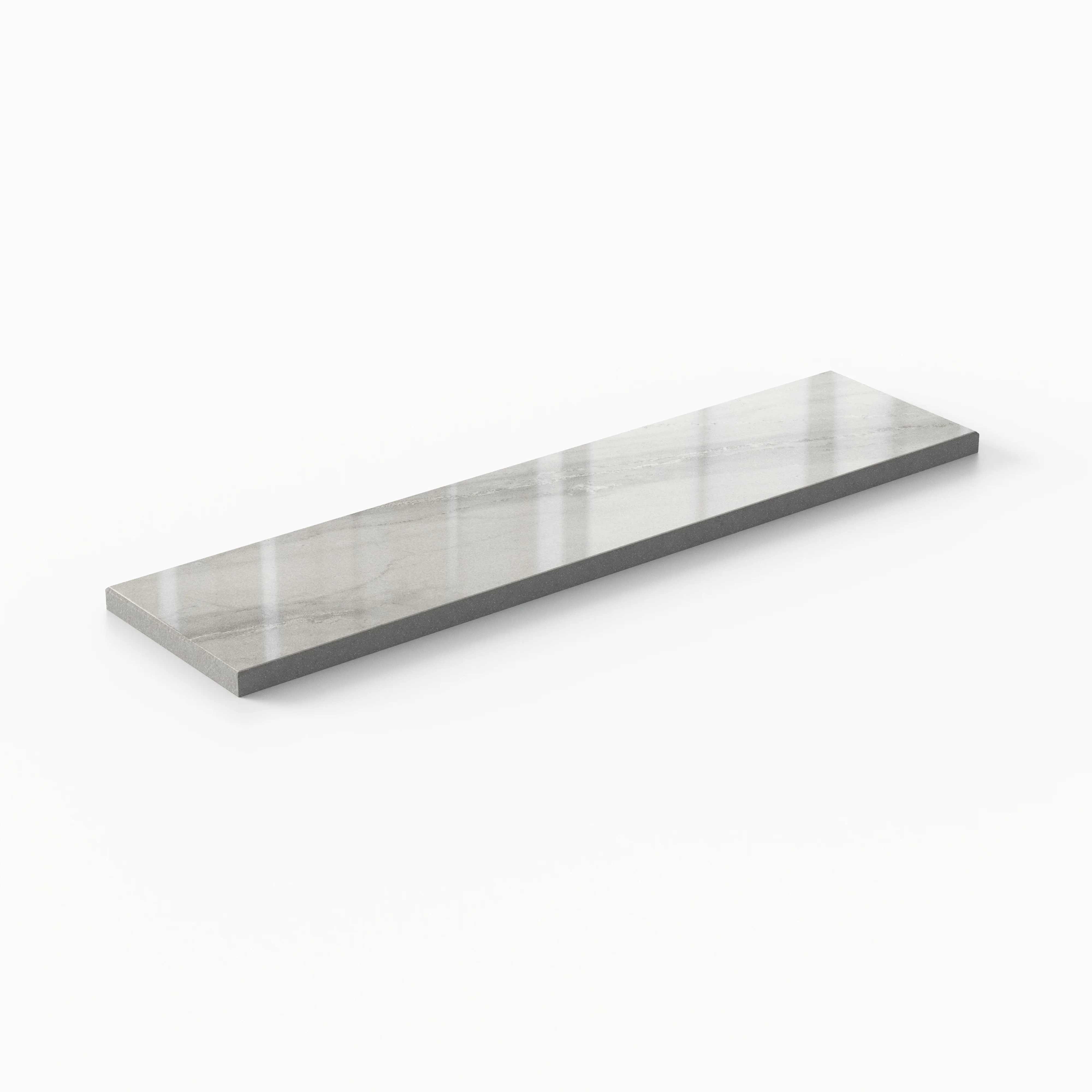 Chantel 3 x 12 Polished Porcelain Tile in Alaska Grey - Image 3