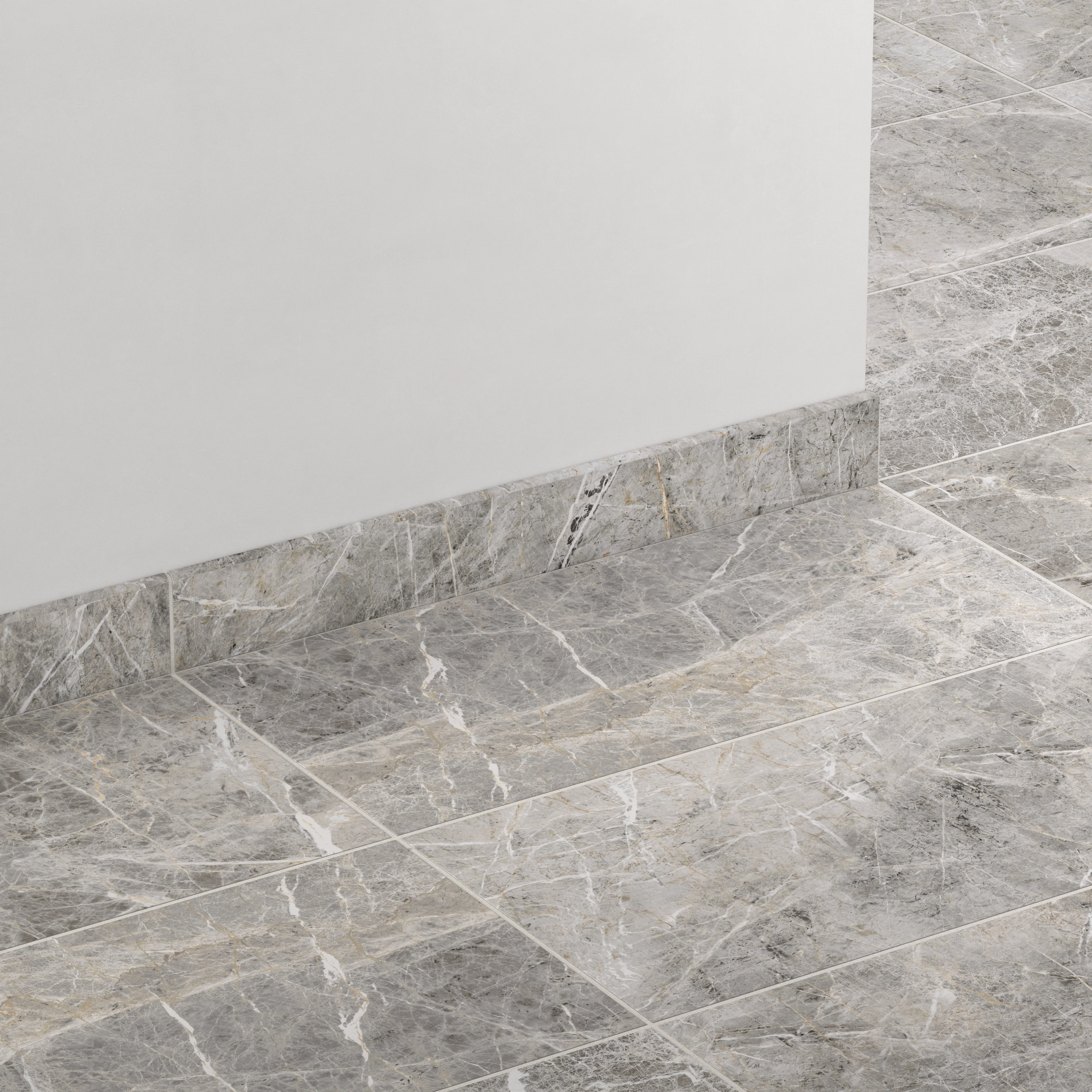 Chantel 3 x 24 Matte Porcelain Bullnose Tile in Imperial - Image 3