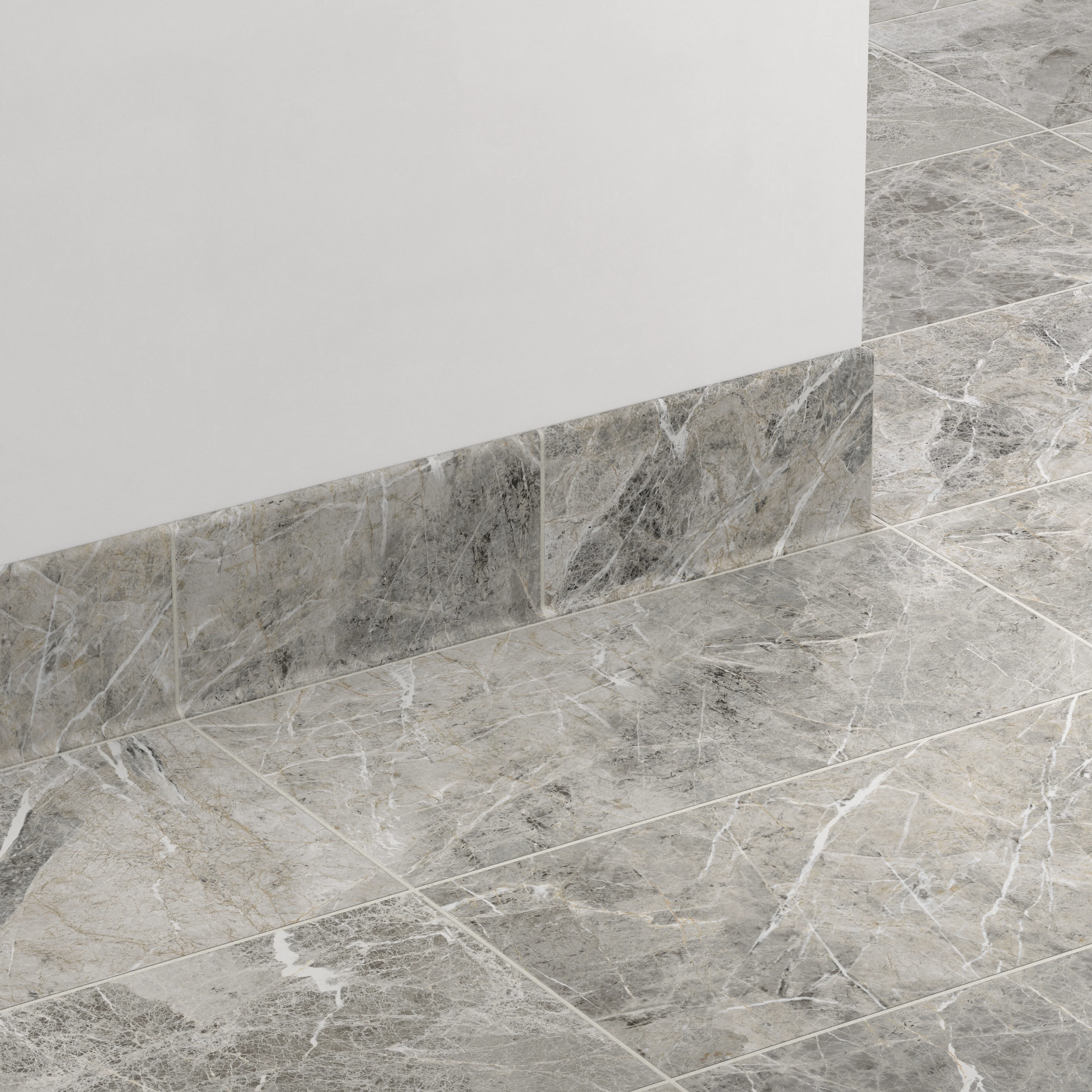 Chantel 6 x 12 Matte Porcelain Cove Base Tile in Imperial - Image 3