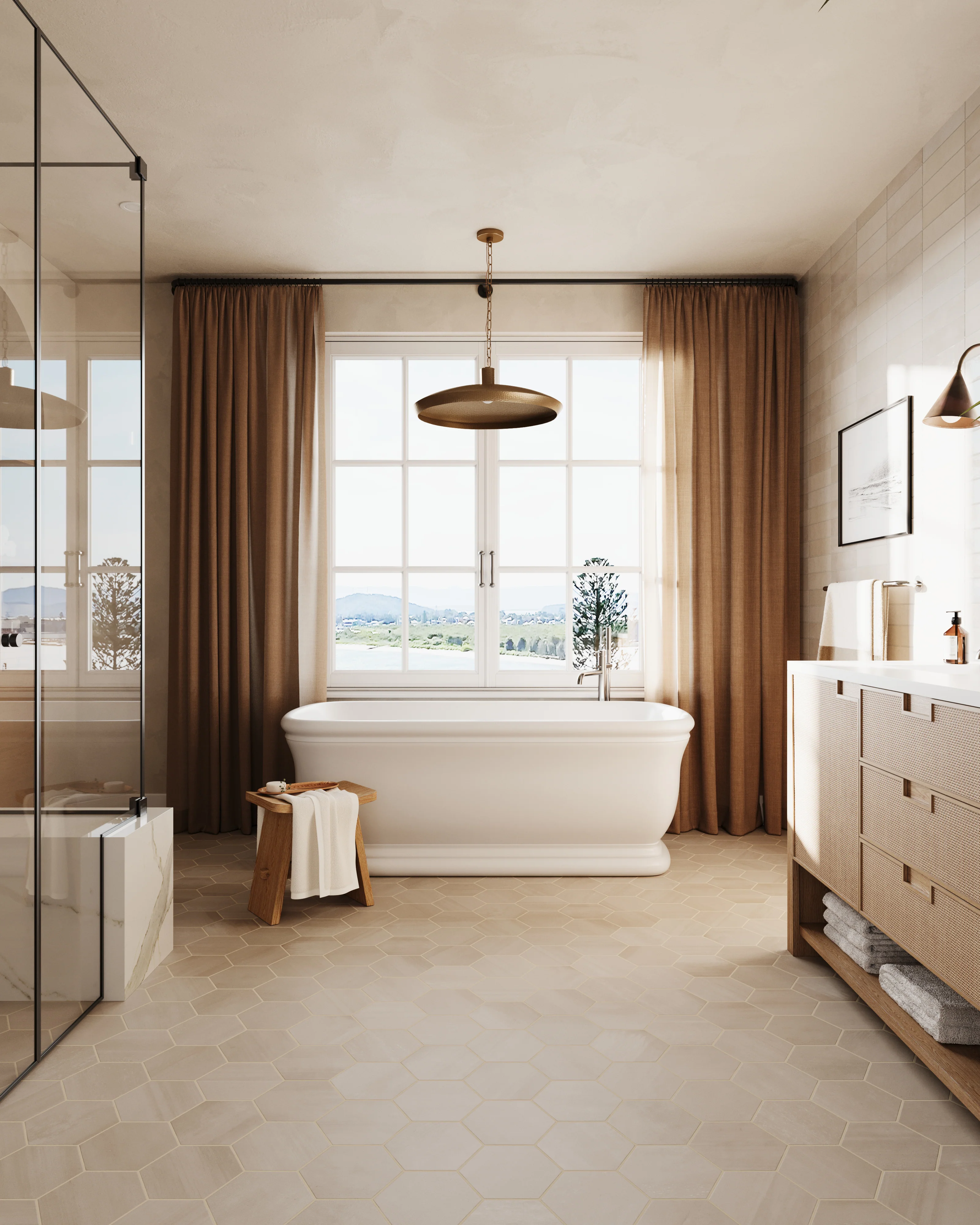Claire 3 x 12 Glossy Ceramic Tile in Eggshell - Image 20