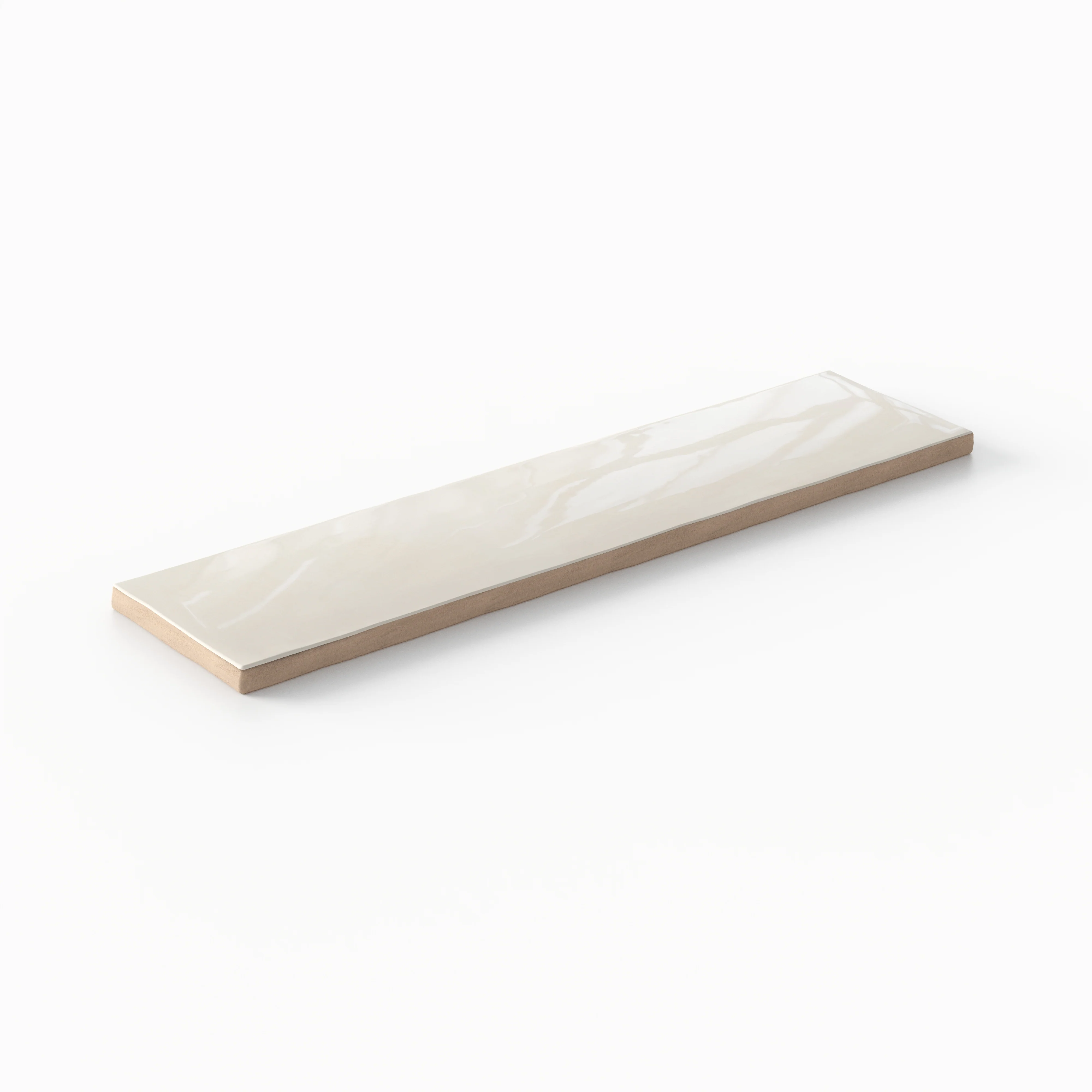 Claire 3 x 12 Glossy Ceramic Tile in Eggshell - Image 4