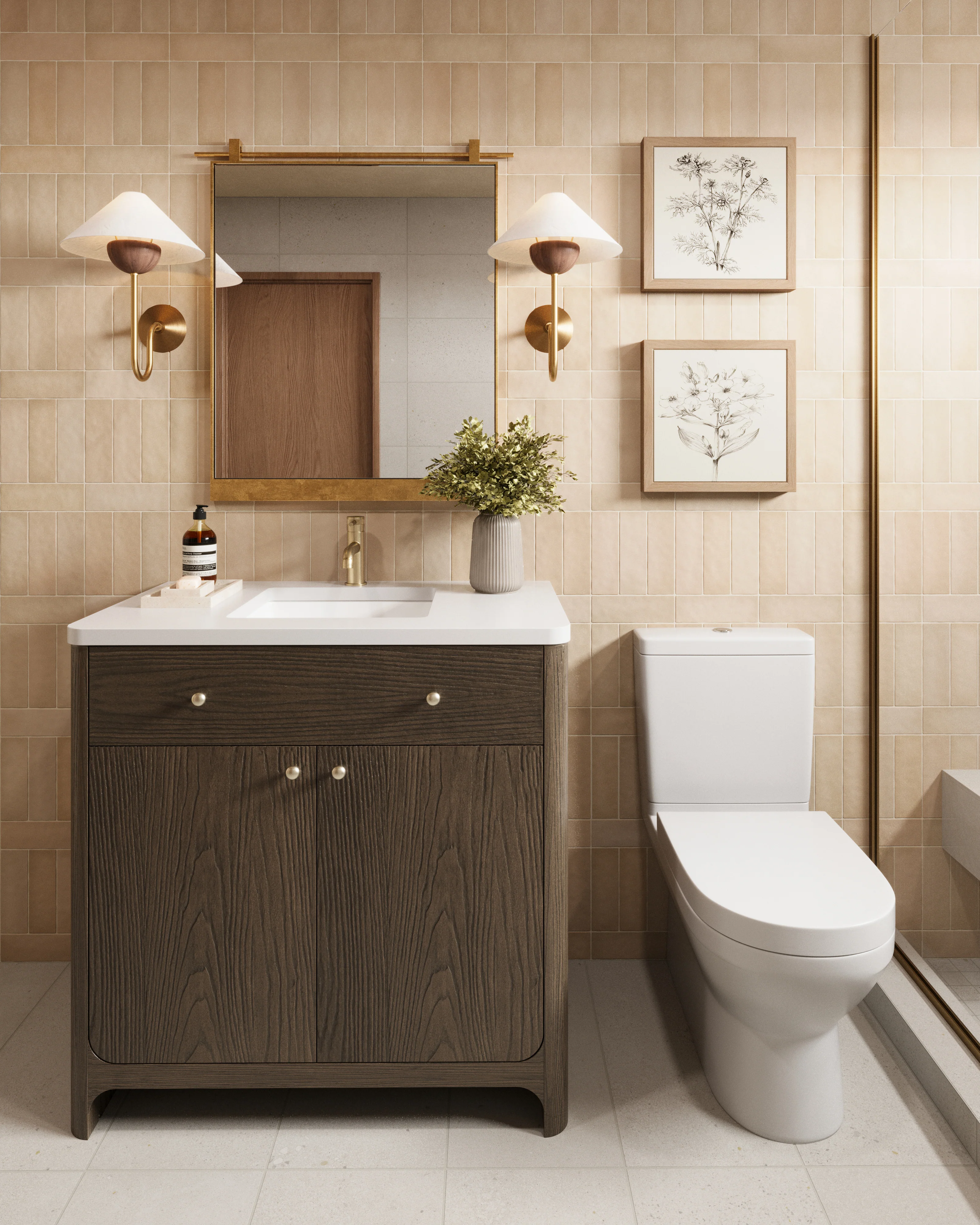 Sloane 12 x 24 Matte Porcelain Tile in Pearl - Image 10