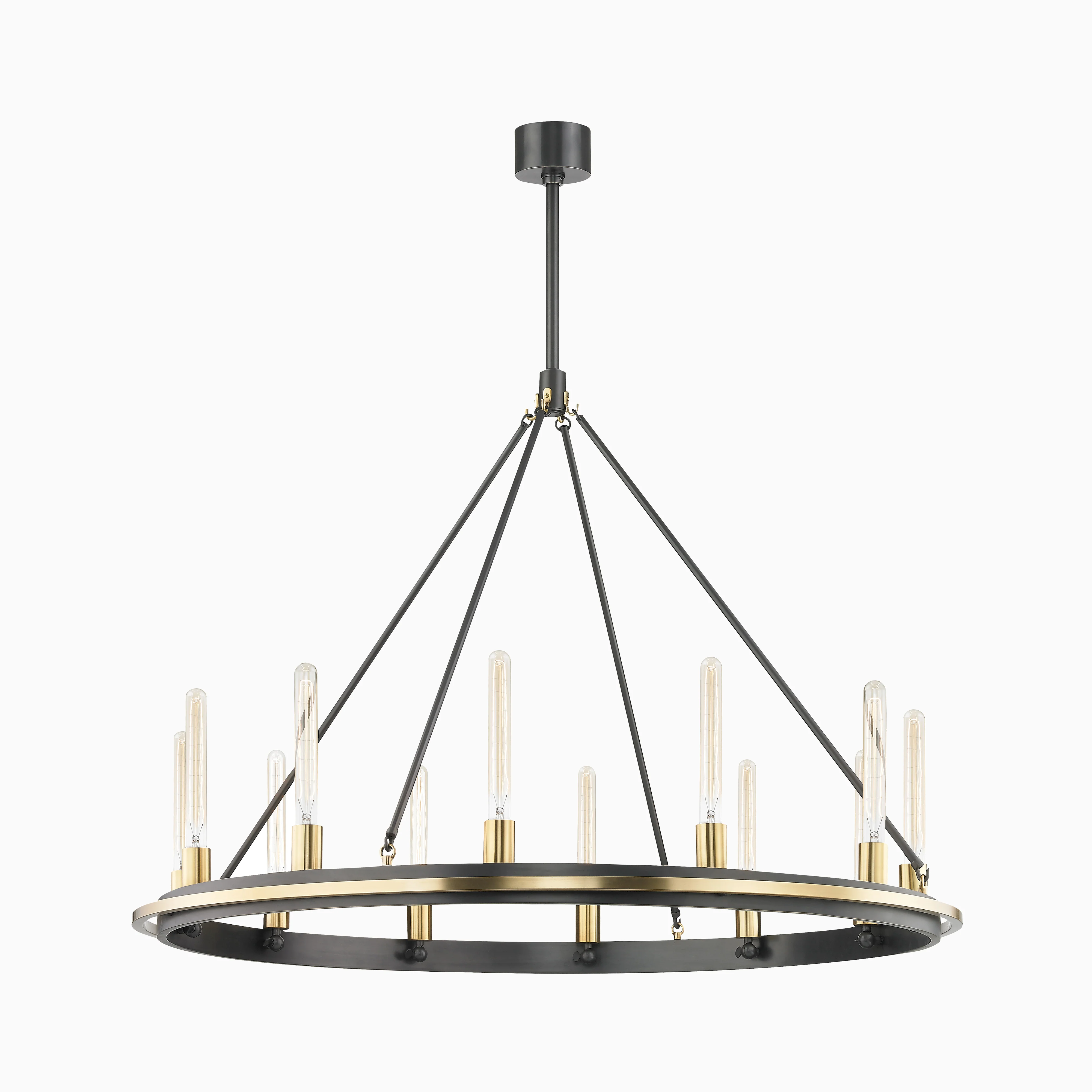 Clement Chandelier In Aged Old Bronze