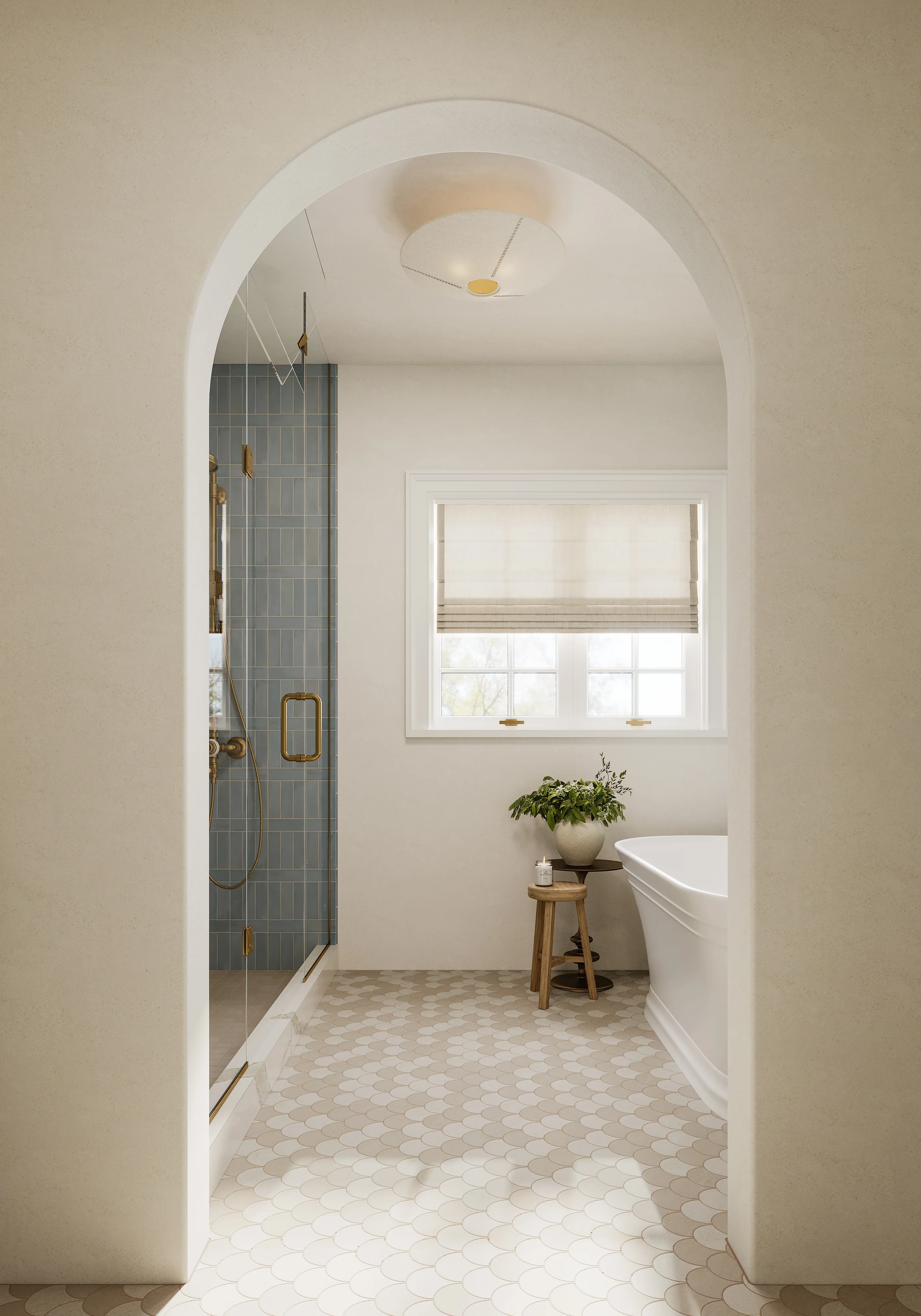 Clementine Semi-Flush in Gold Leaf - Image 11
