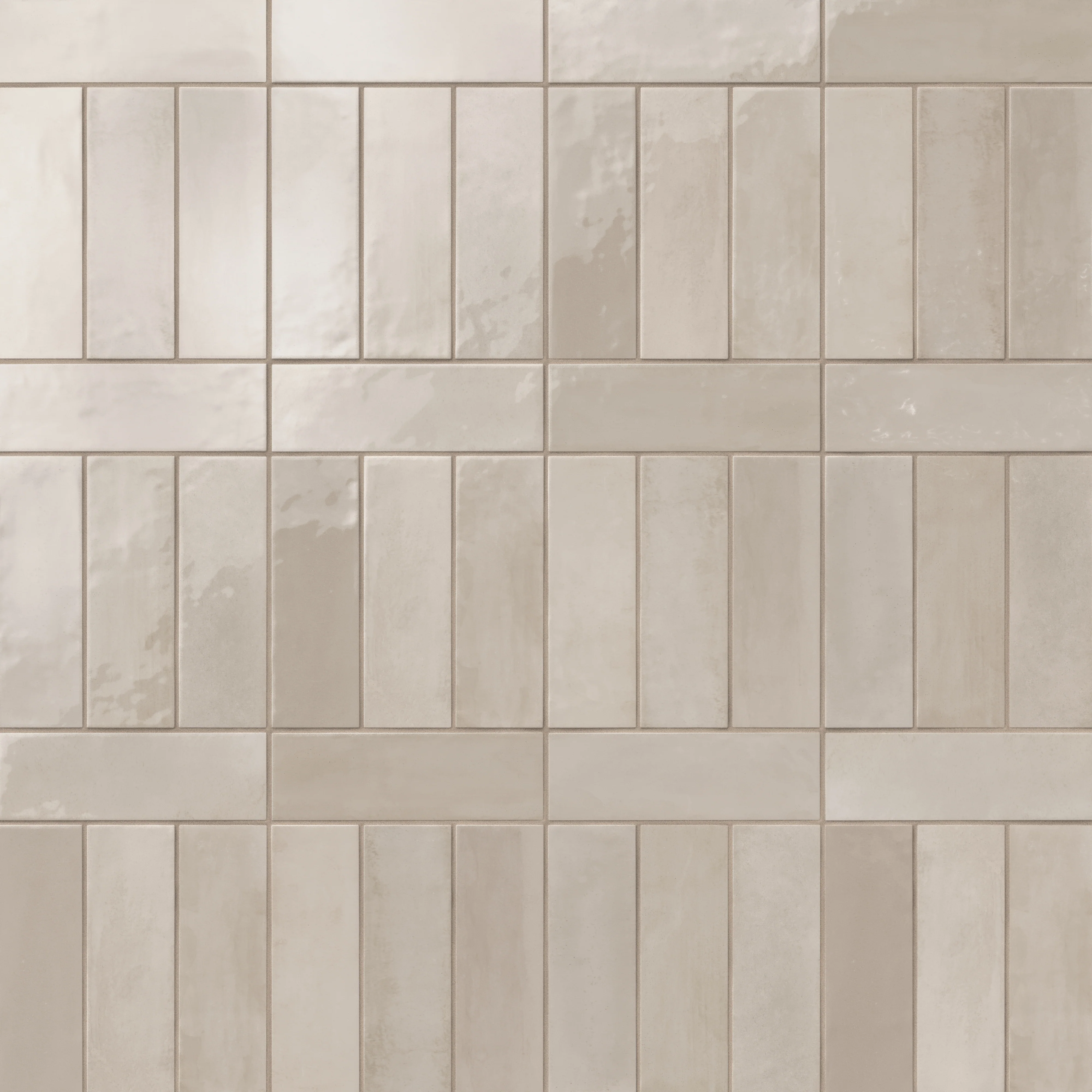 Cleo 2 x 6 Glossy Ceramic Tile in Griege - Image 6