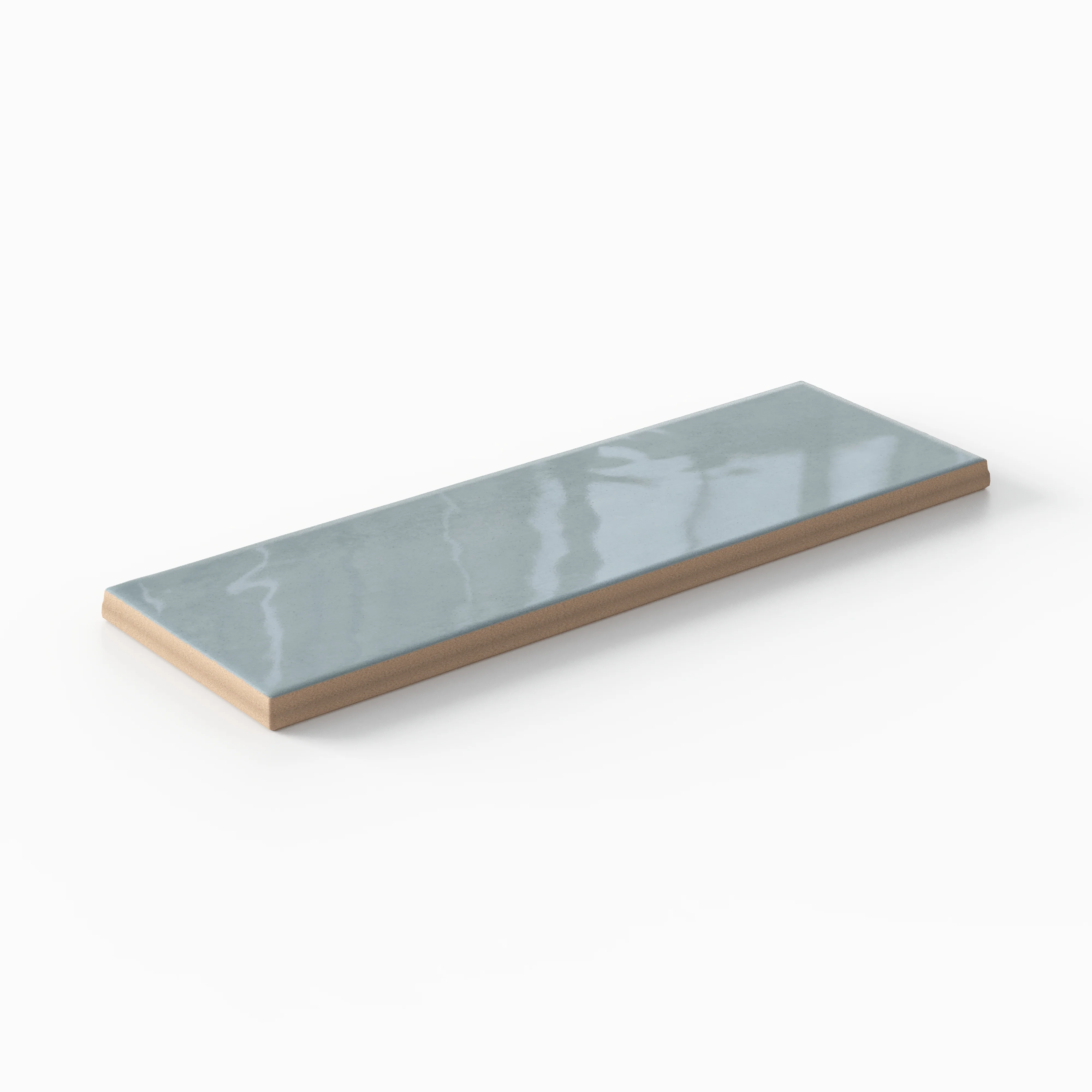 Cleo 2 x 6 Glossy Ceramic Tile in Sky - Image 4