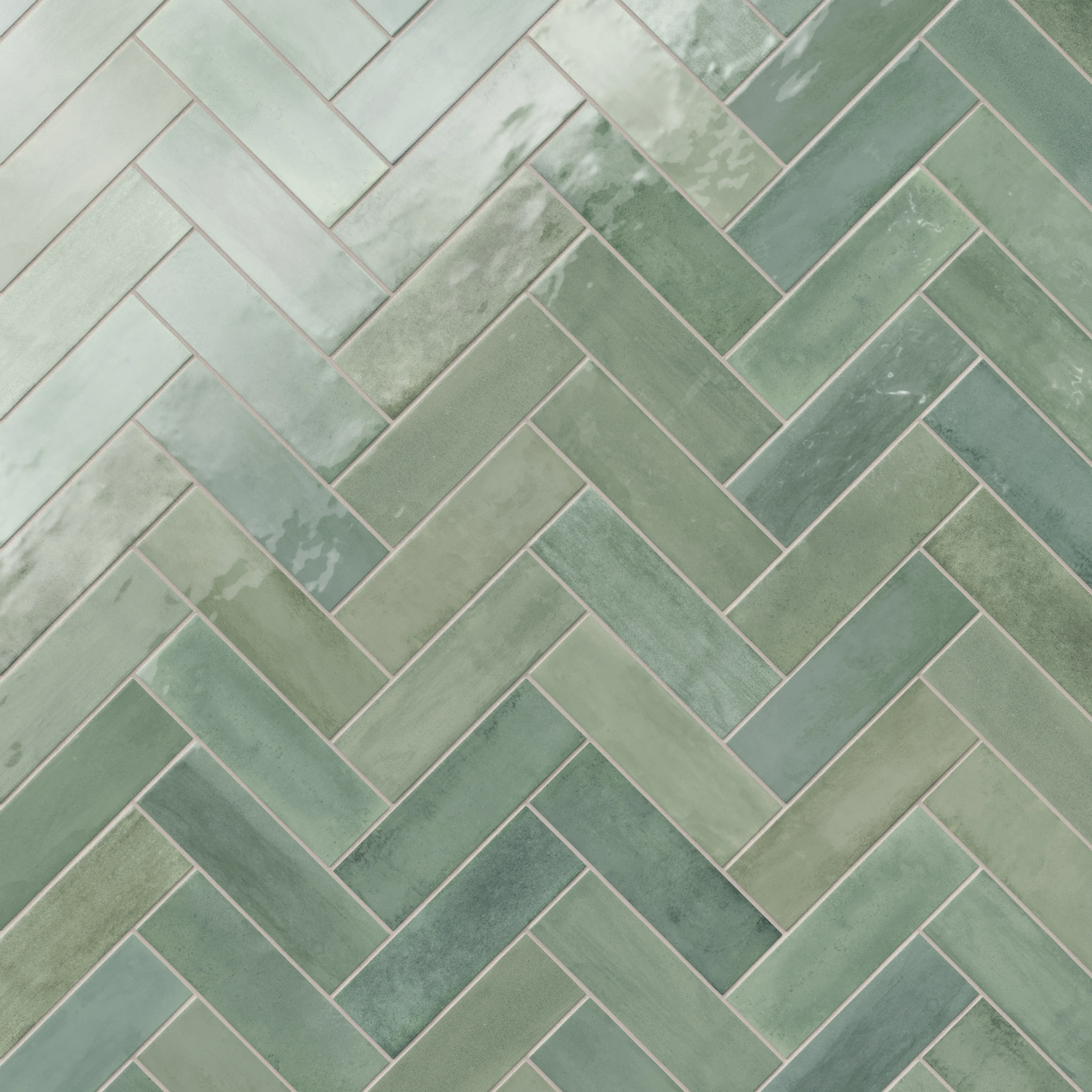 Cleo 2 x 6 Glossy Ceramic Tile in Sage - Image 10