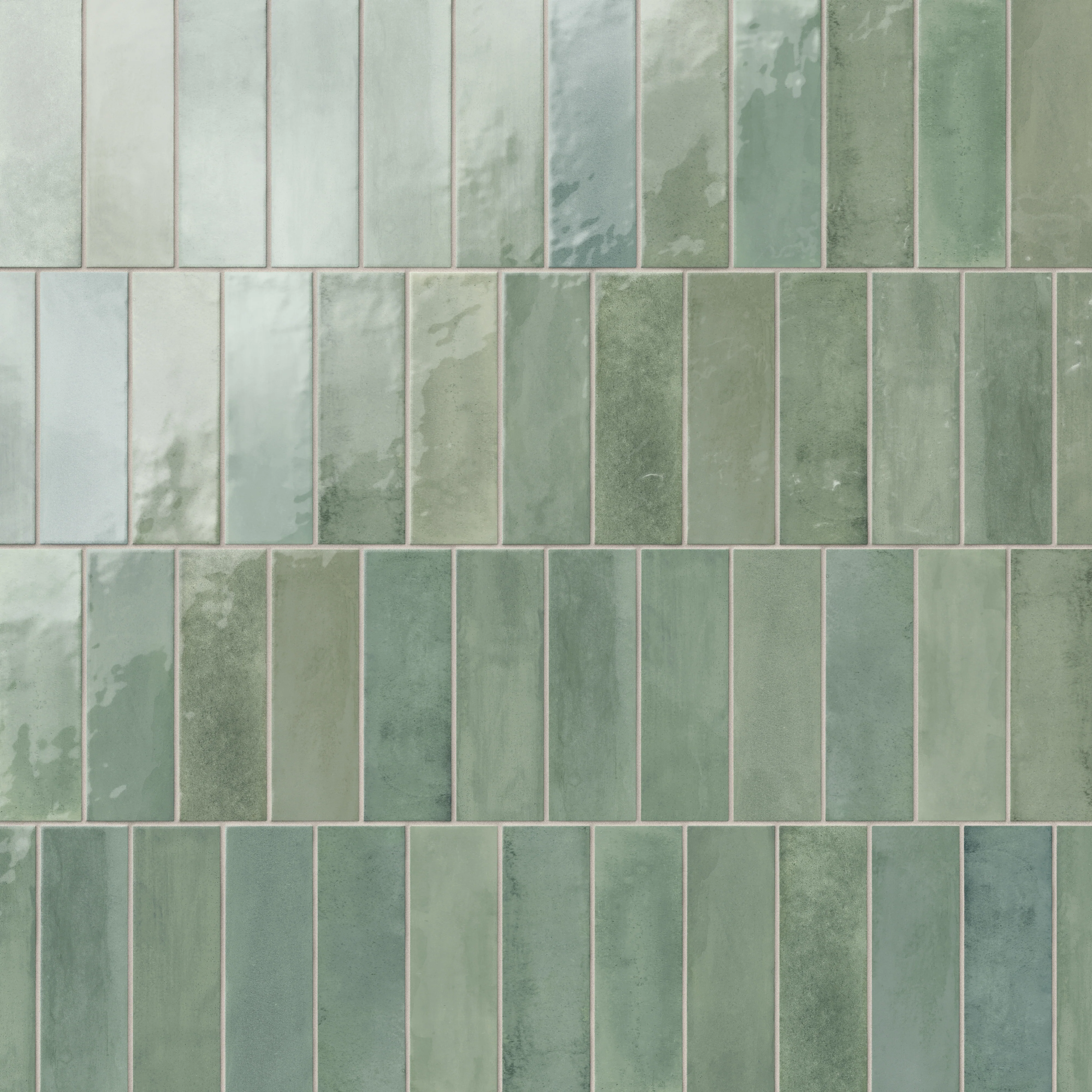 Cleo 2 x 6 Glossy Ceramic Tile in Sage - Image 7
