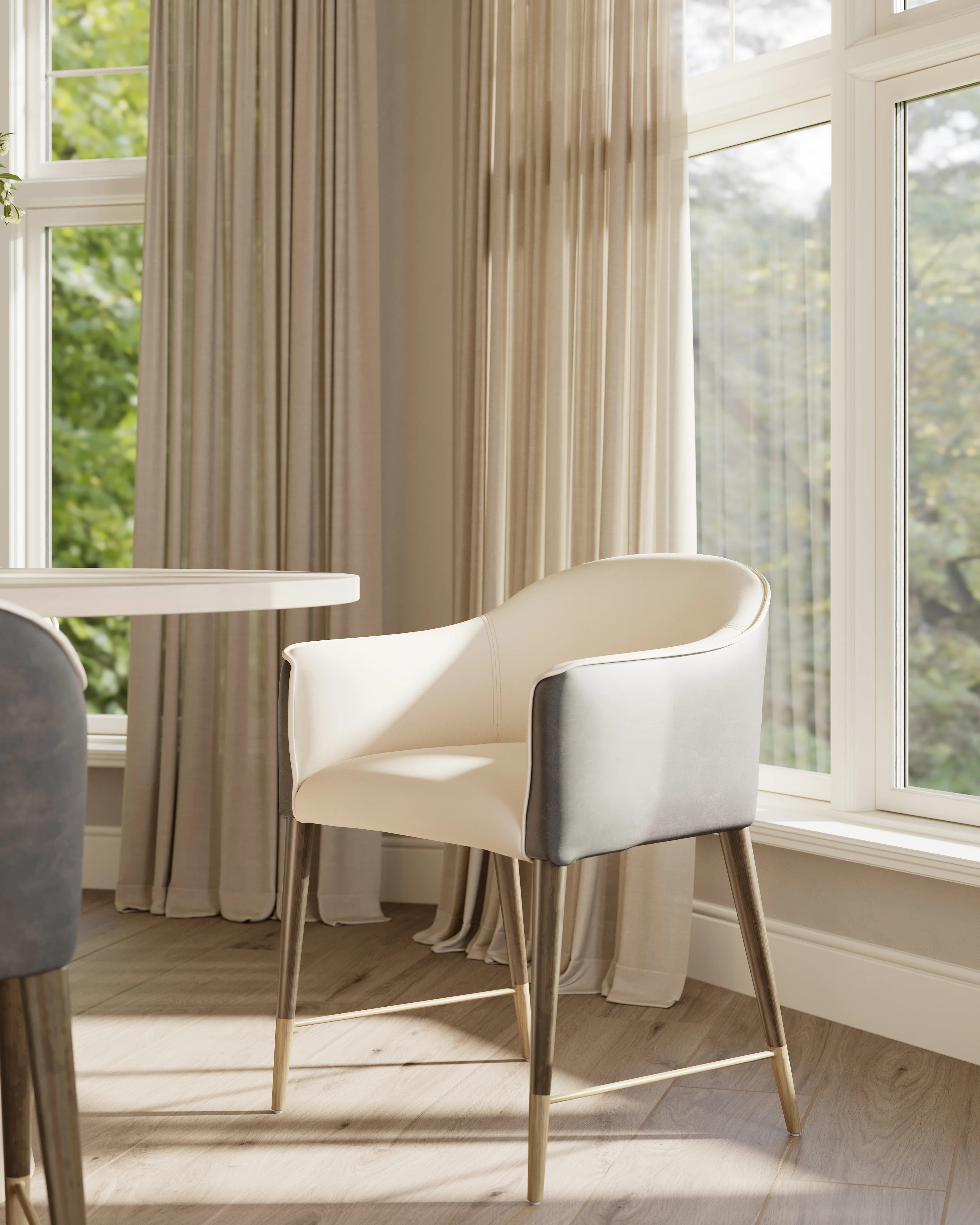 Colin Dining Chair in Cream - Image 2