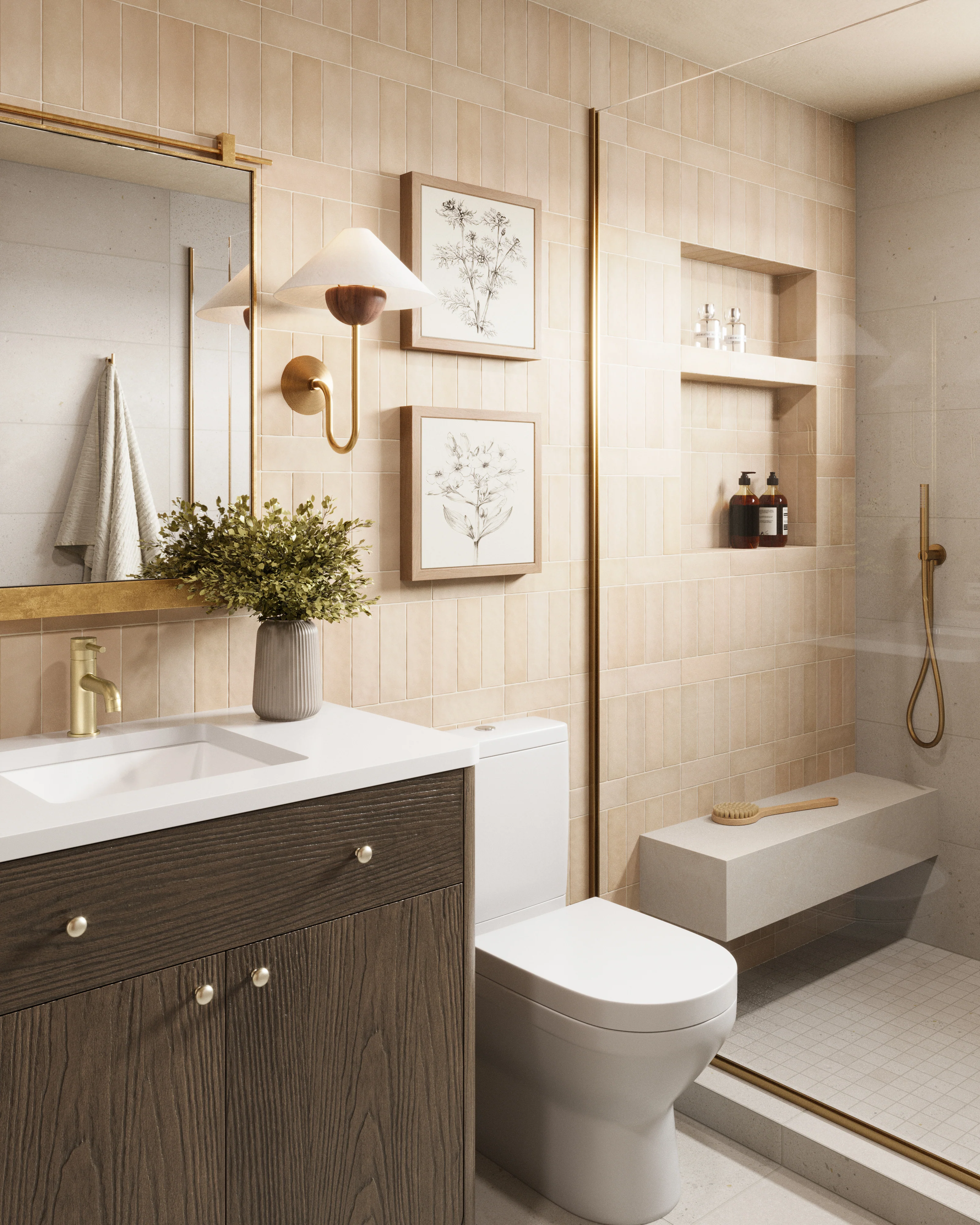 Sloane 12 x 24 Matte Porcelain Tile in Pearl - Image 11