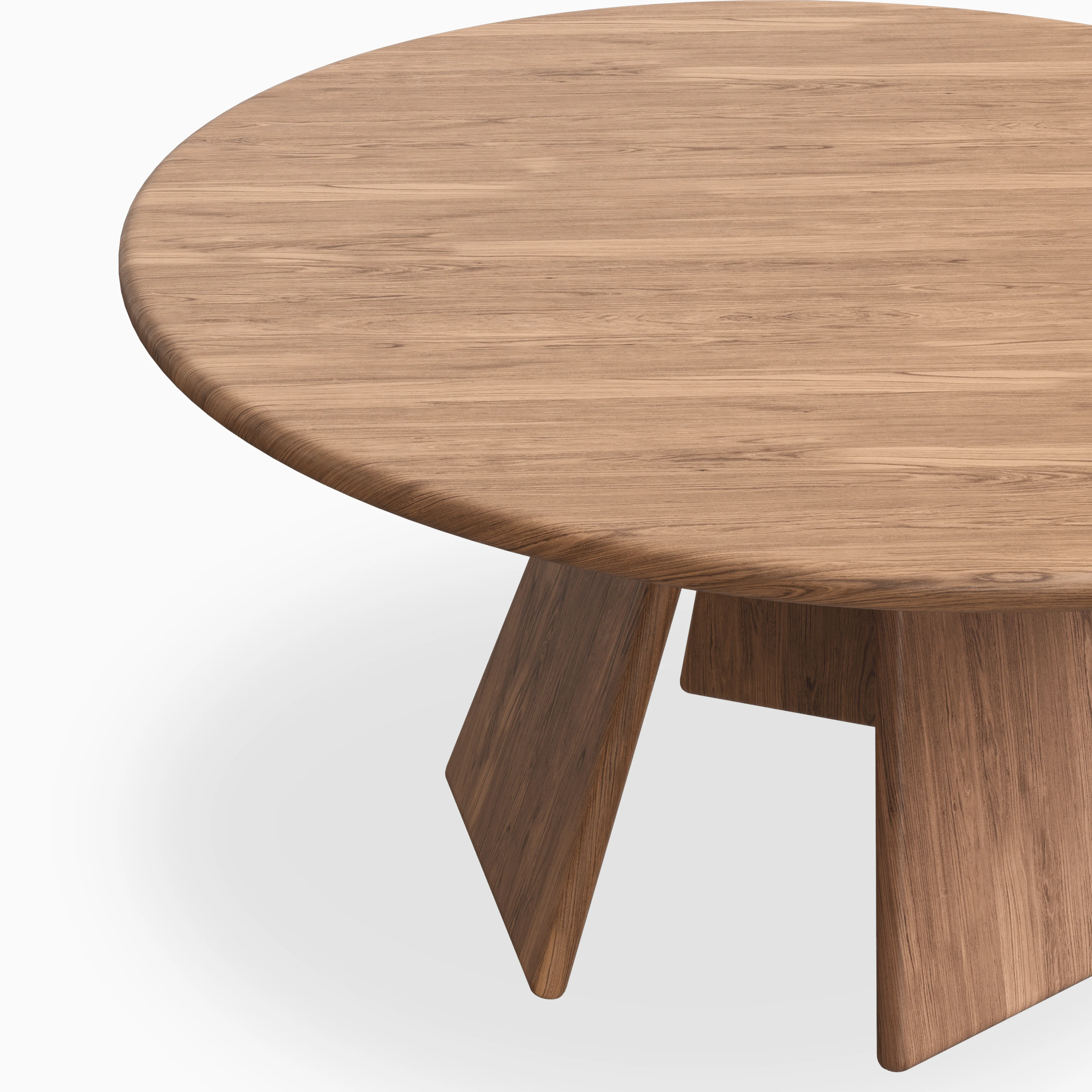 Corentin Walnut Round Dining Table in Matte, 60" - Image 4