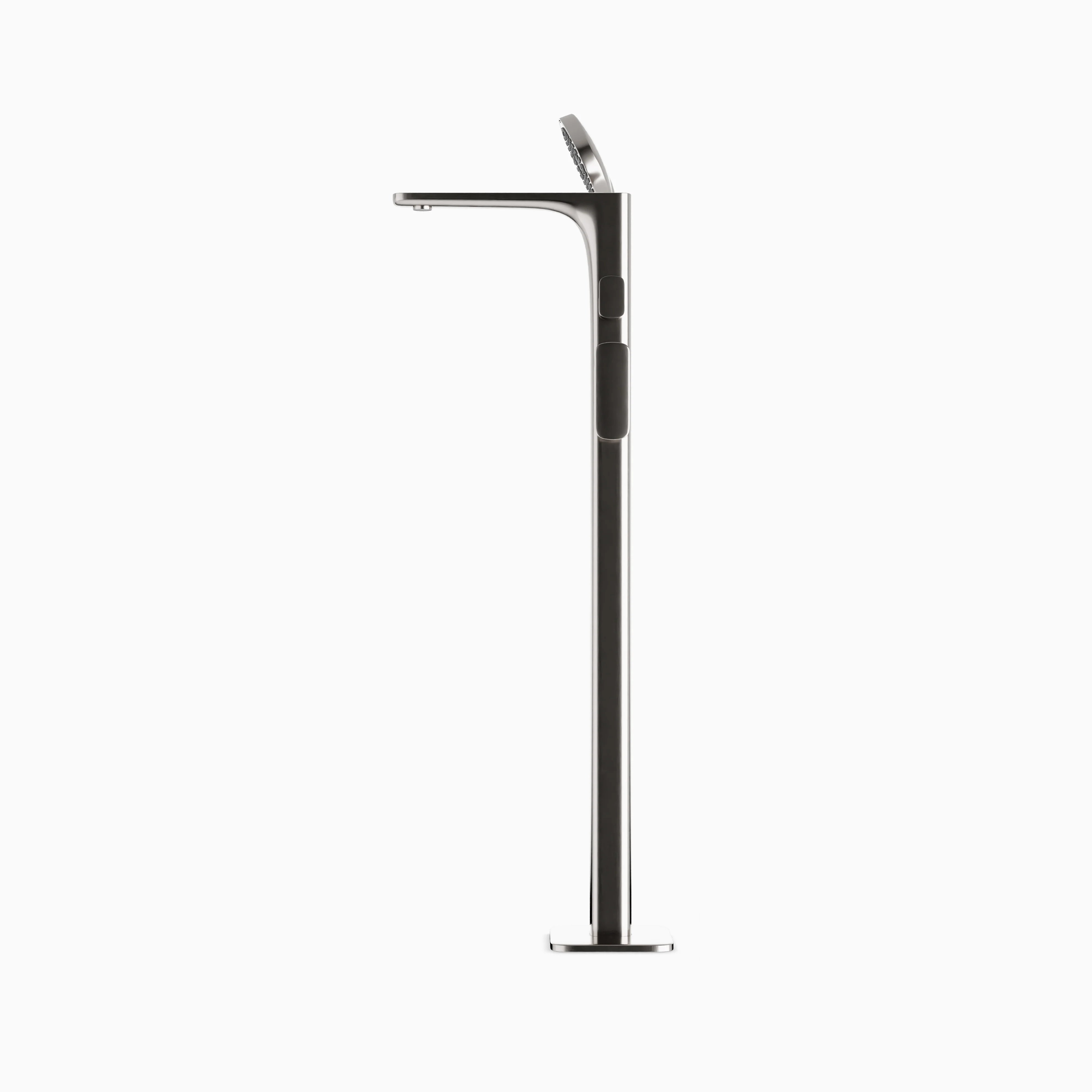 Cove Floor Mount Tub Filler Trim Kit with Hand Shower in Brushed Nickel - Image 3