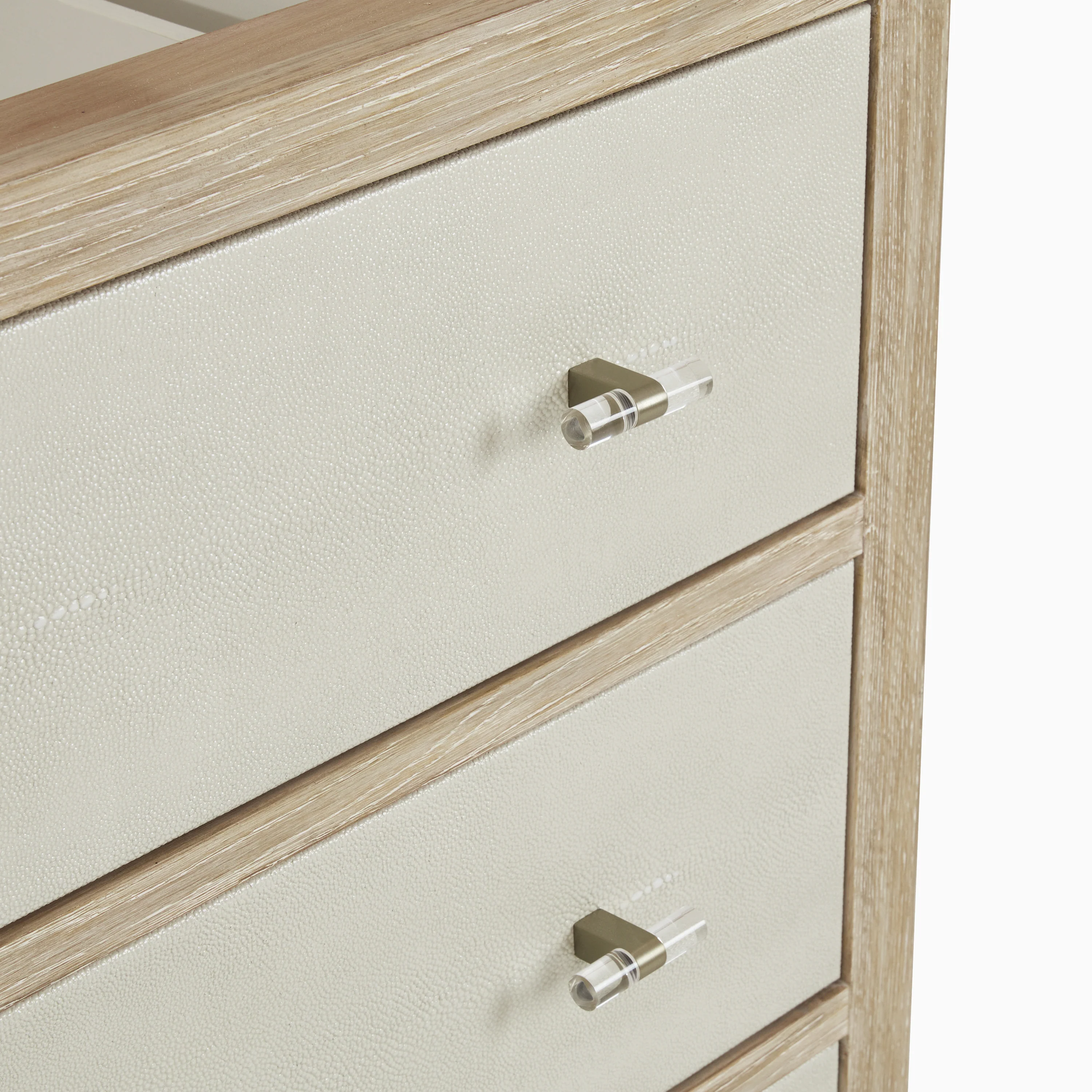 Daisy 36" Single Vanity in Sunwashed Oak with Embossed Shagreen and 3 cm White Zeus Quartz Top - Image 5