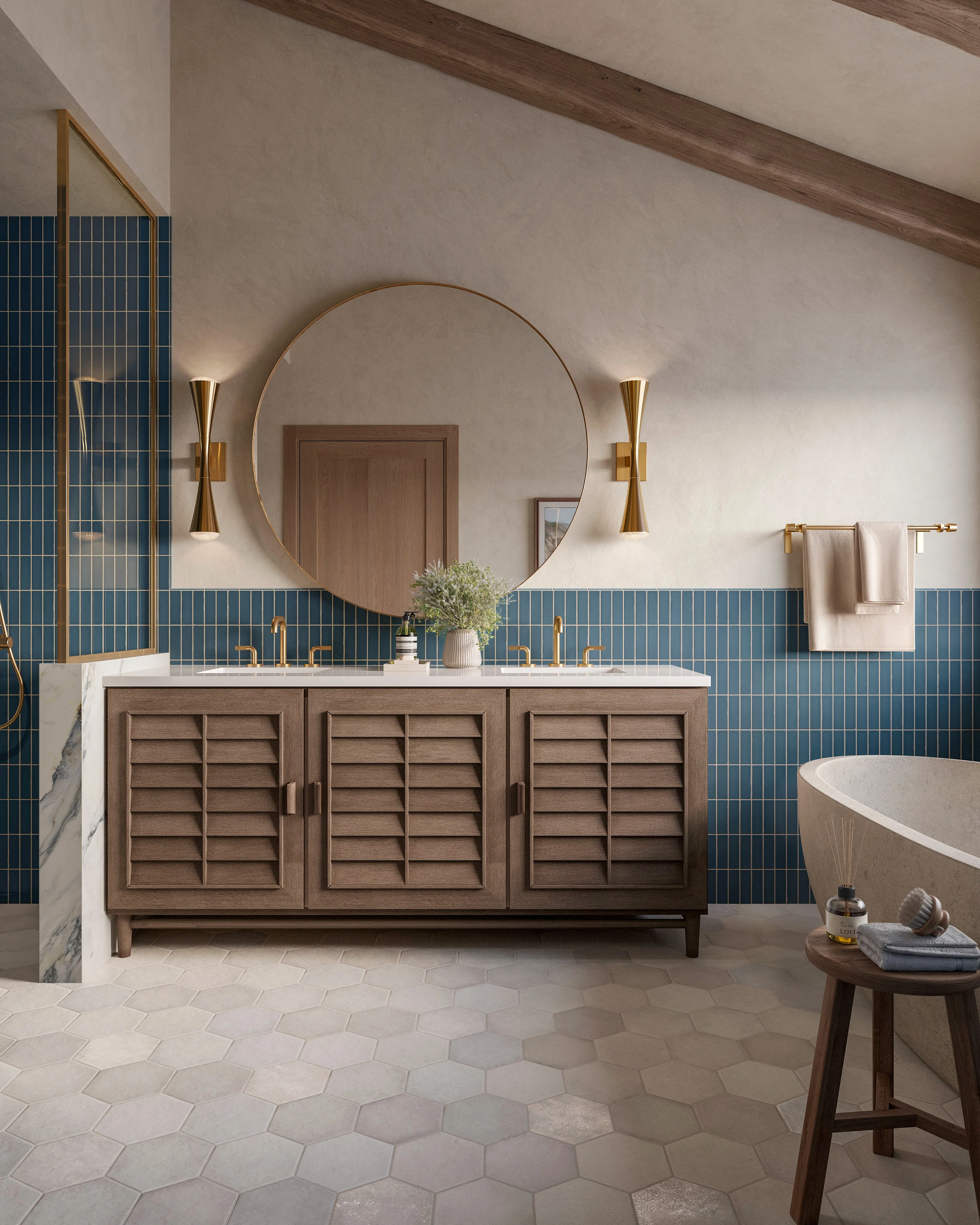Dani 1.6 x 5 Matte Ceramic Tile in Denim - Image 11