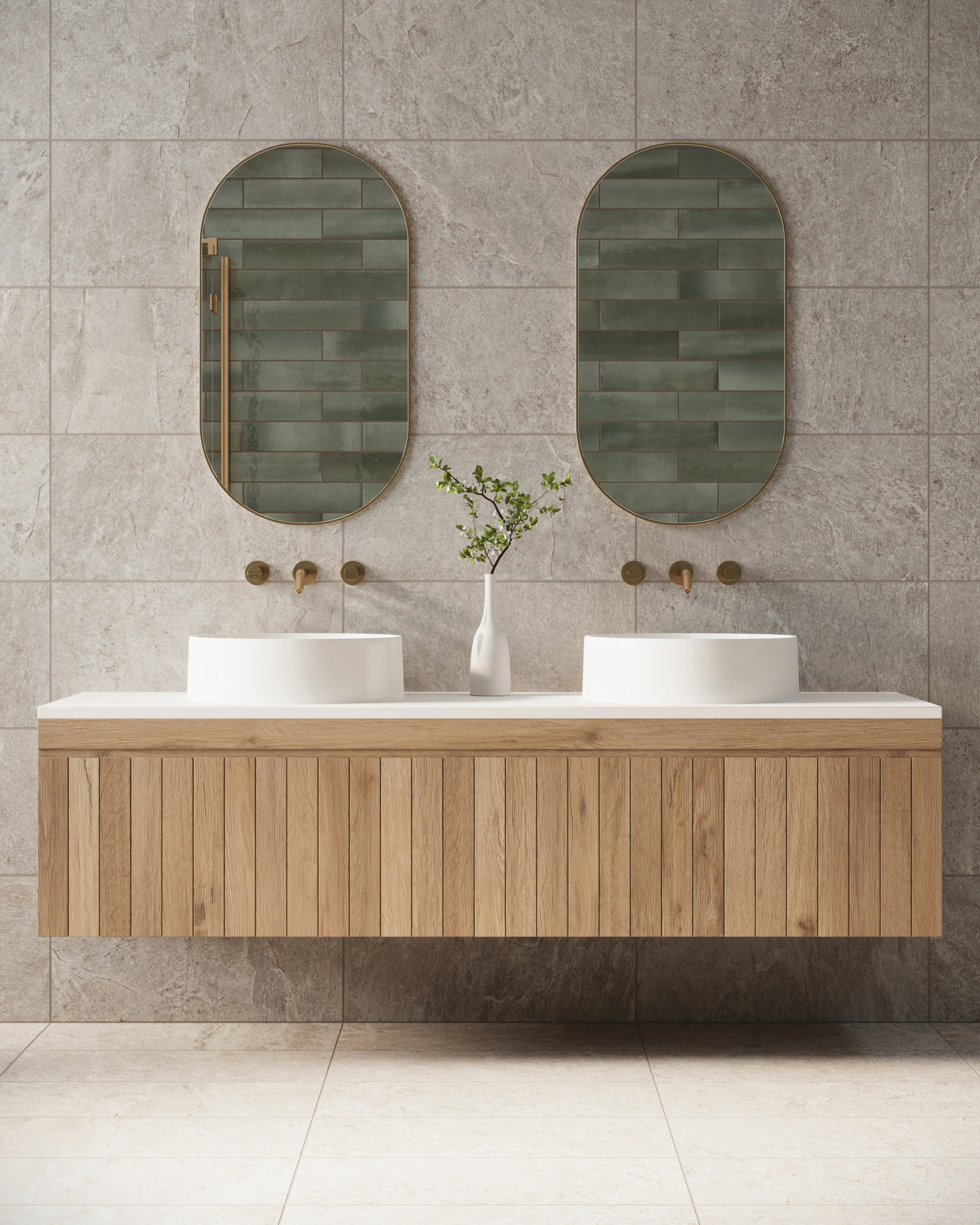 Dawson 12 x 24 Matte Porcelain Tile in Pewter - Image 2