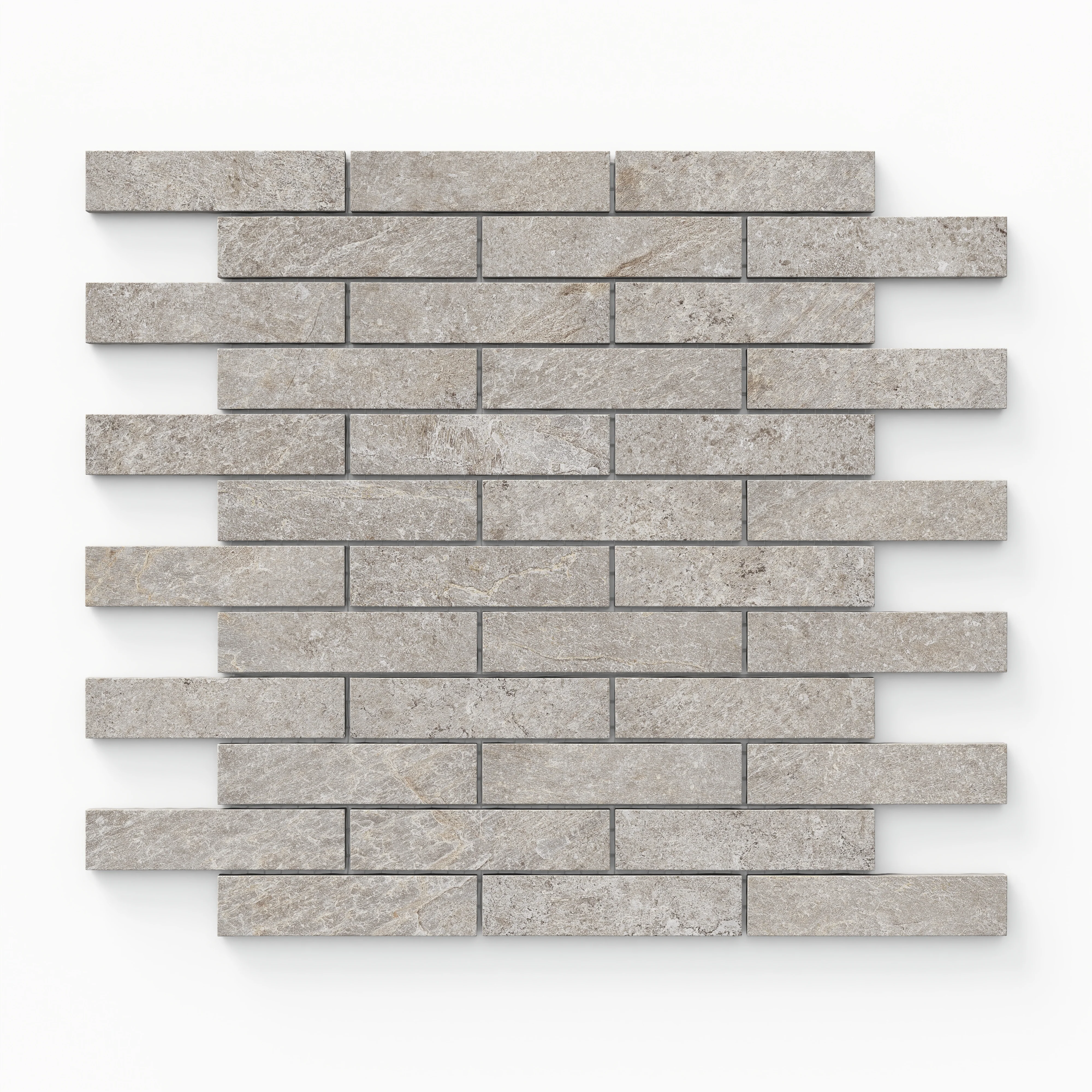 Dawson 1 x 4 Matte Porcelain Mosaic Tile in Pewter