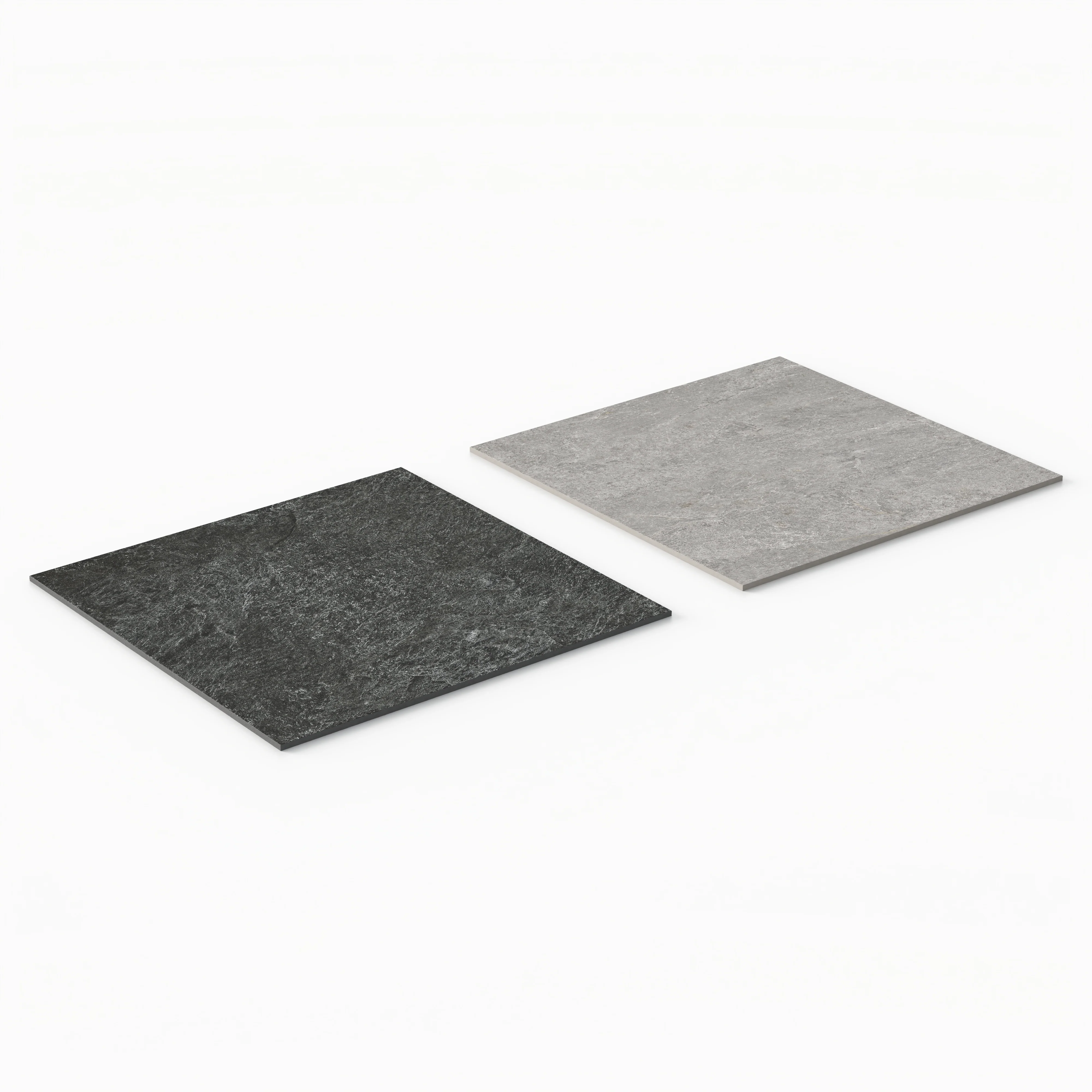 Dawson 24 x 24 Checkerboard Grip 2cm Porcelain Paver Tile in Midnight Slate & Millstone - Image 4