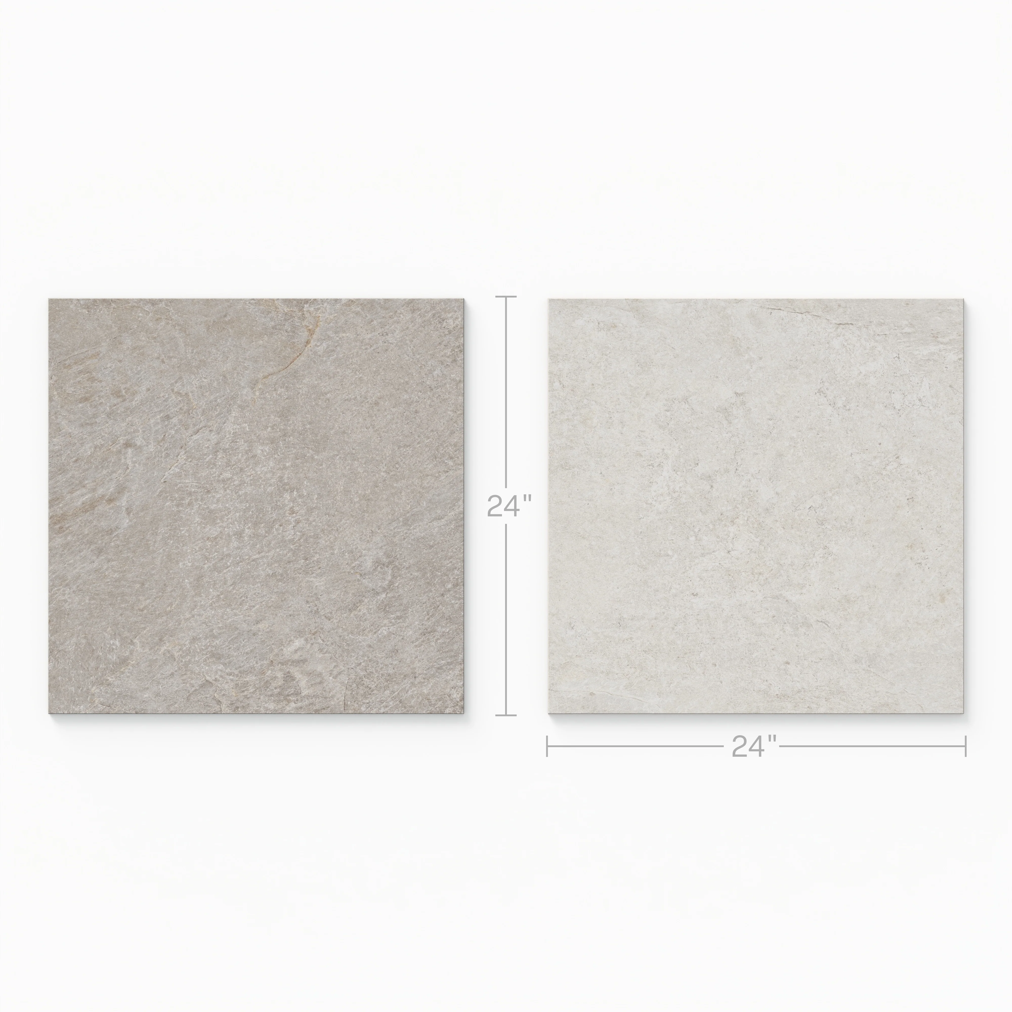 Dawson 24 x 24 Checkerboard Grip 2cm Porcelain Paver Tile in Pewter & Alabaster - Image 4