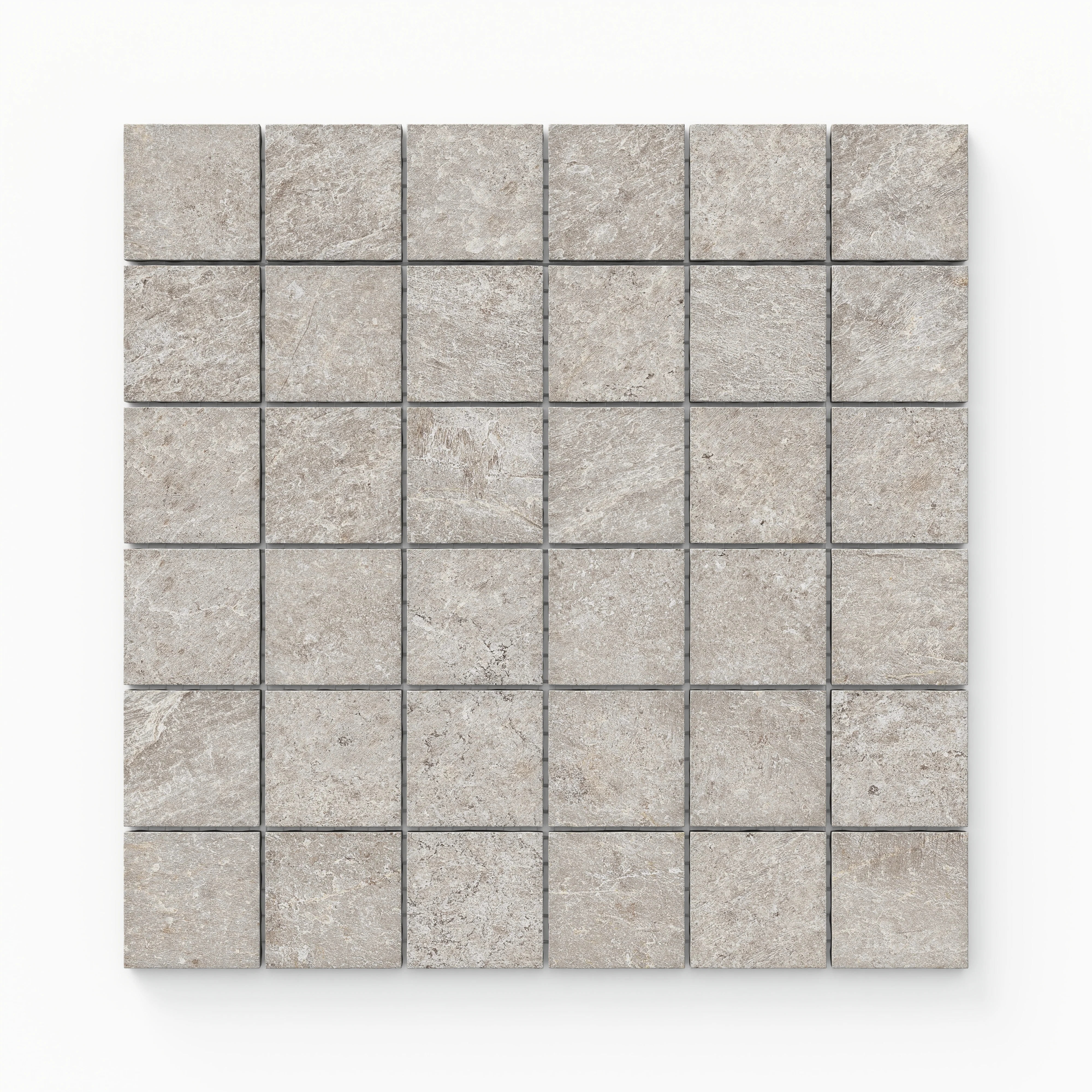 Dawson 2 x 2 Matte Porcelain Mosaic Tile in Pewter