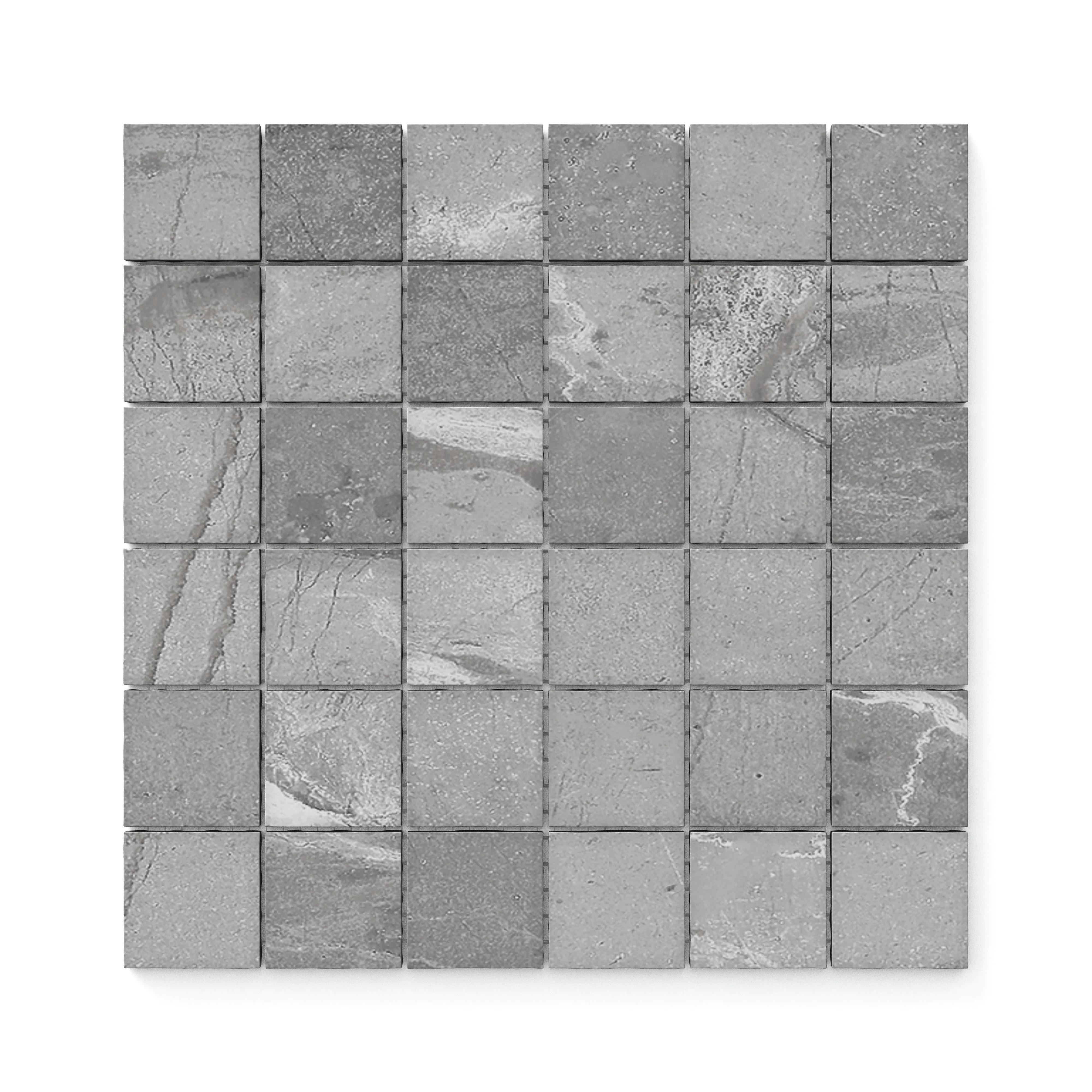 Declan 2 x 2 Matte Porcelain Mosaic Tile in Iron