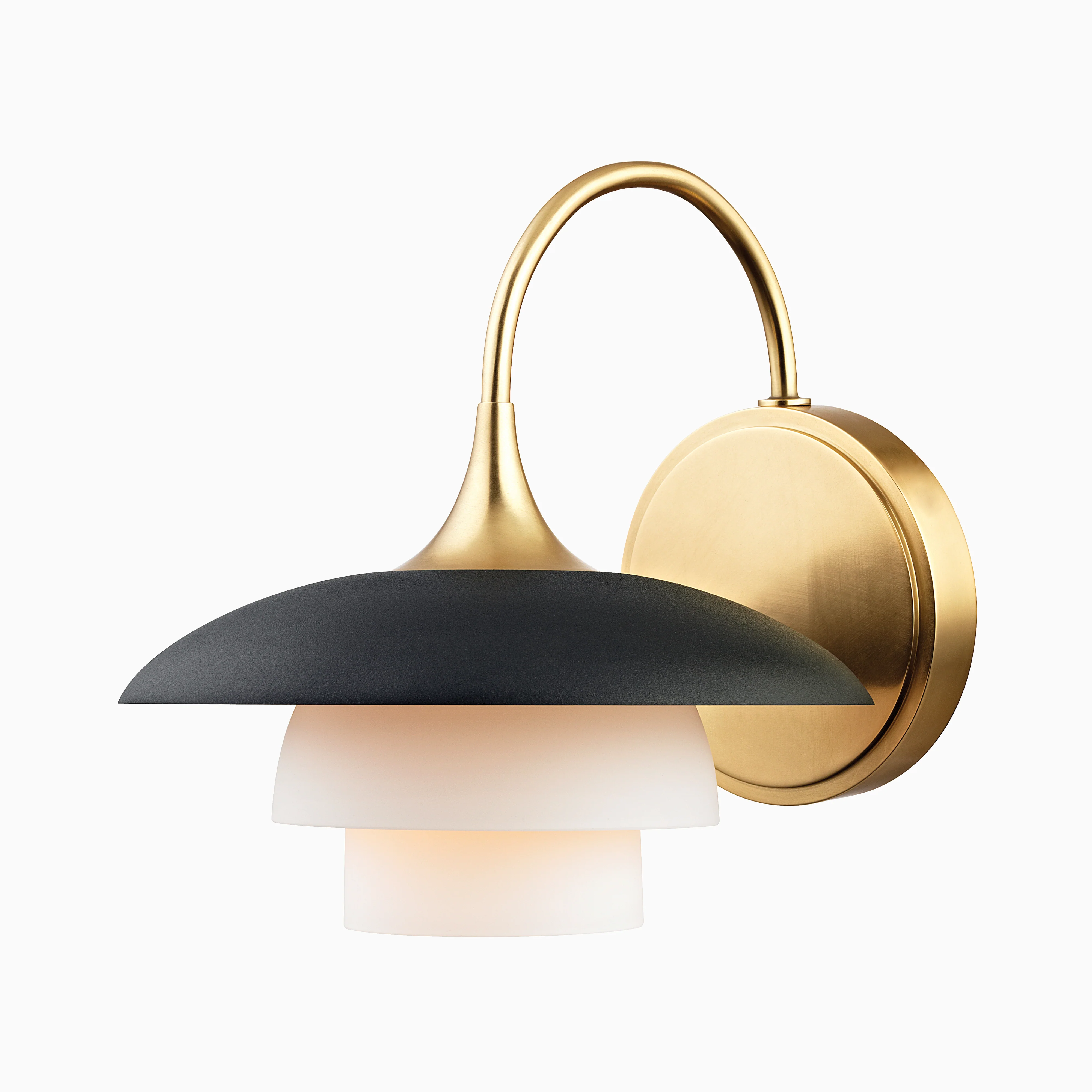Dorian Wall Sconce in Aged Brass