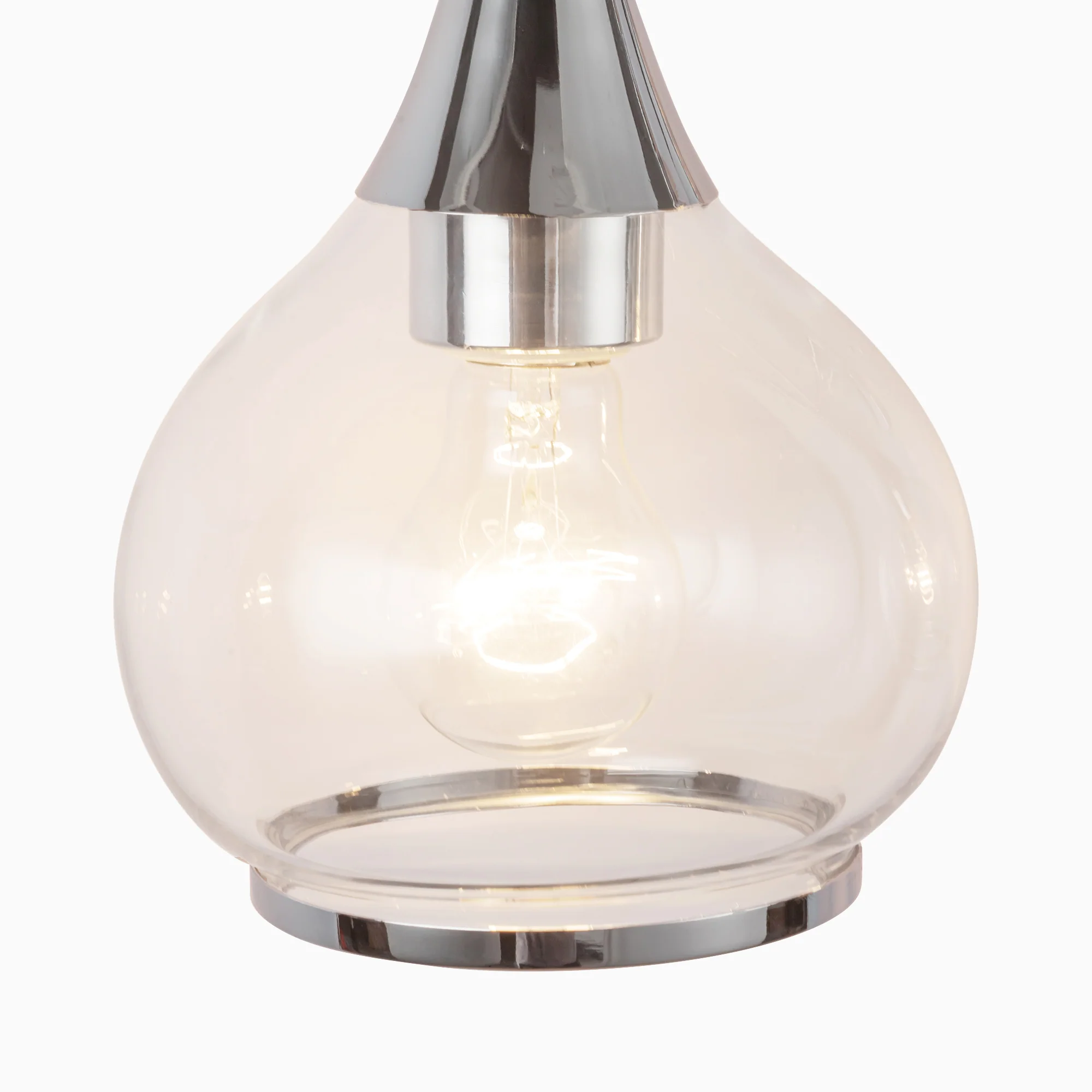 Eleanor 26" 3 Lights Vanity Light in Chrome/Clear Glass - Image 4