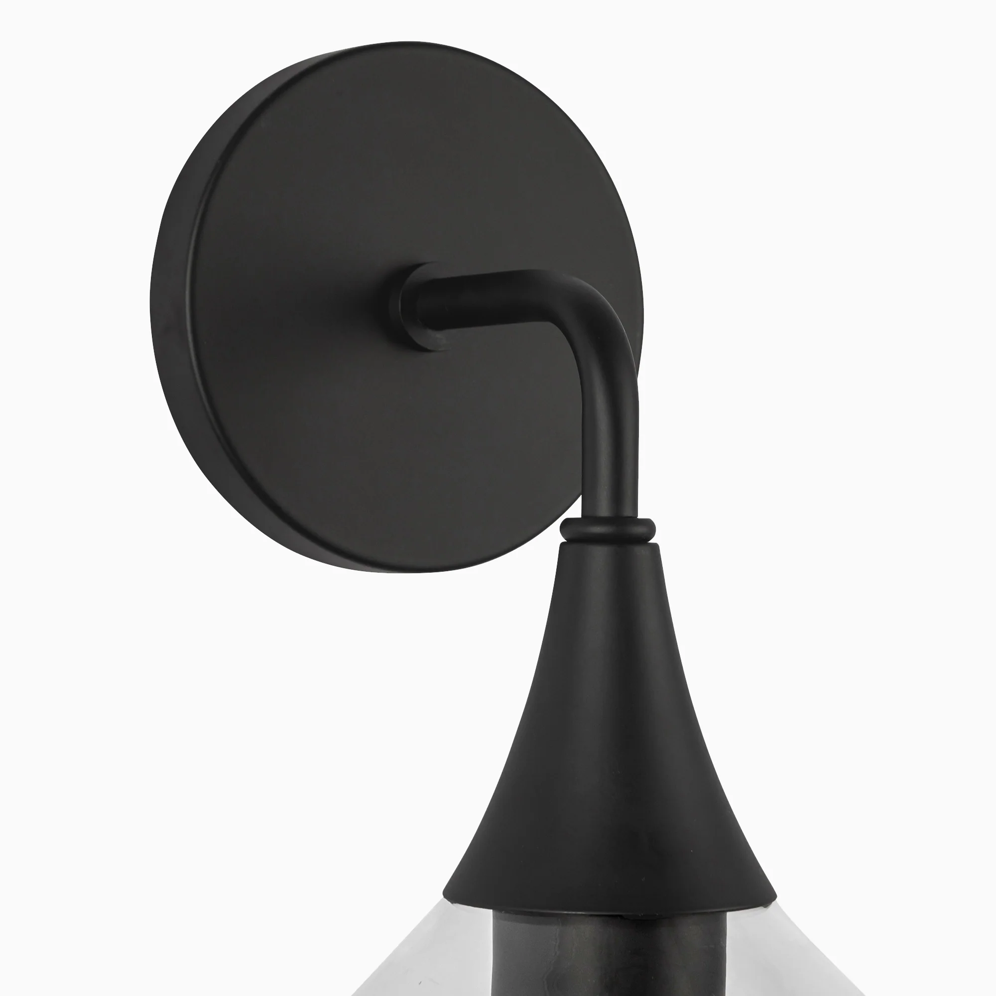 Eleanor 6" 1 Light Wall/Vanity Light in Clear Glass/Matte Black - Image 5