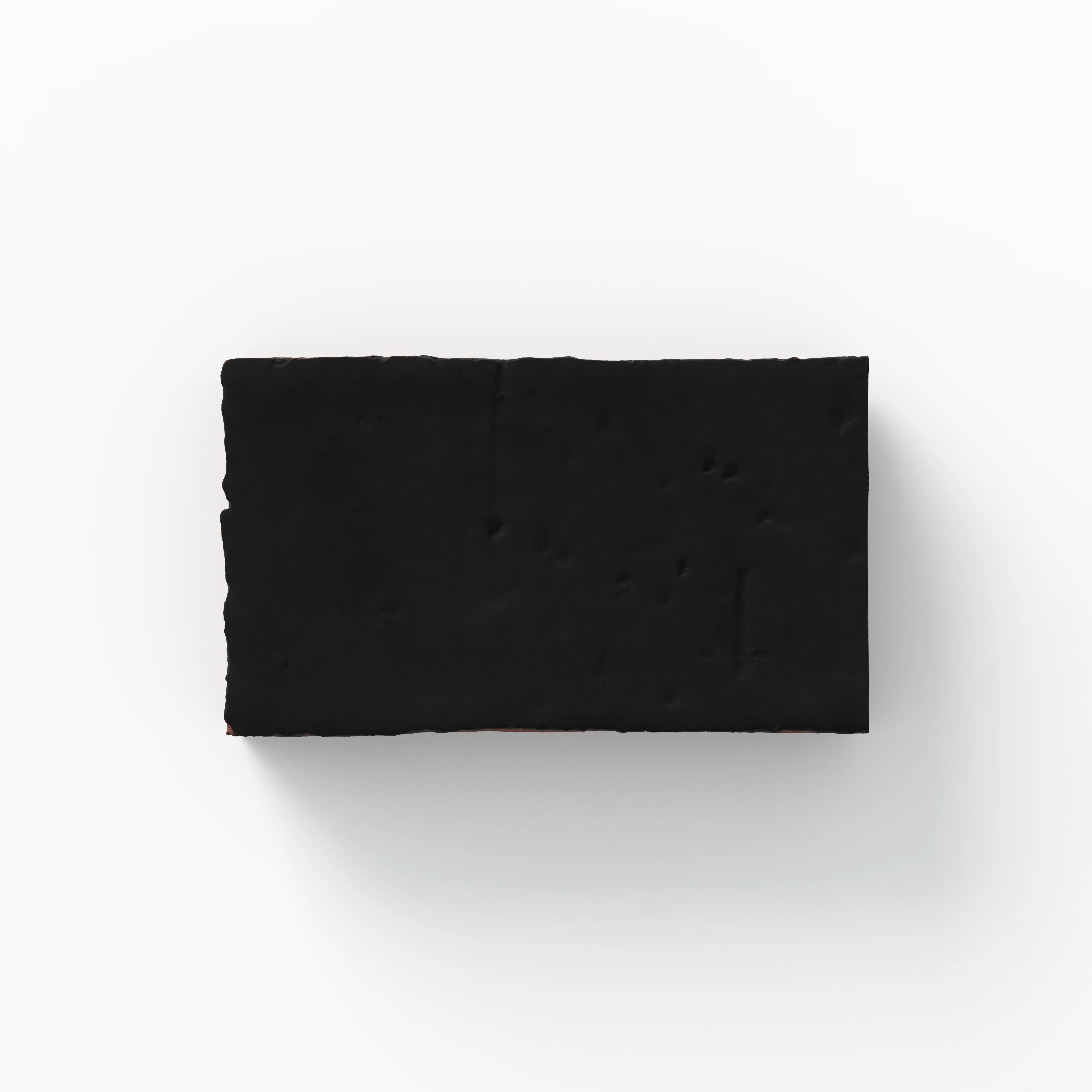 Elias 2 x 8 Glossy Brick in Charcoal Sample