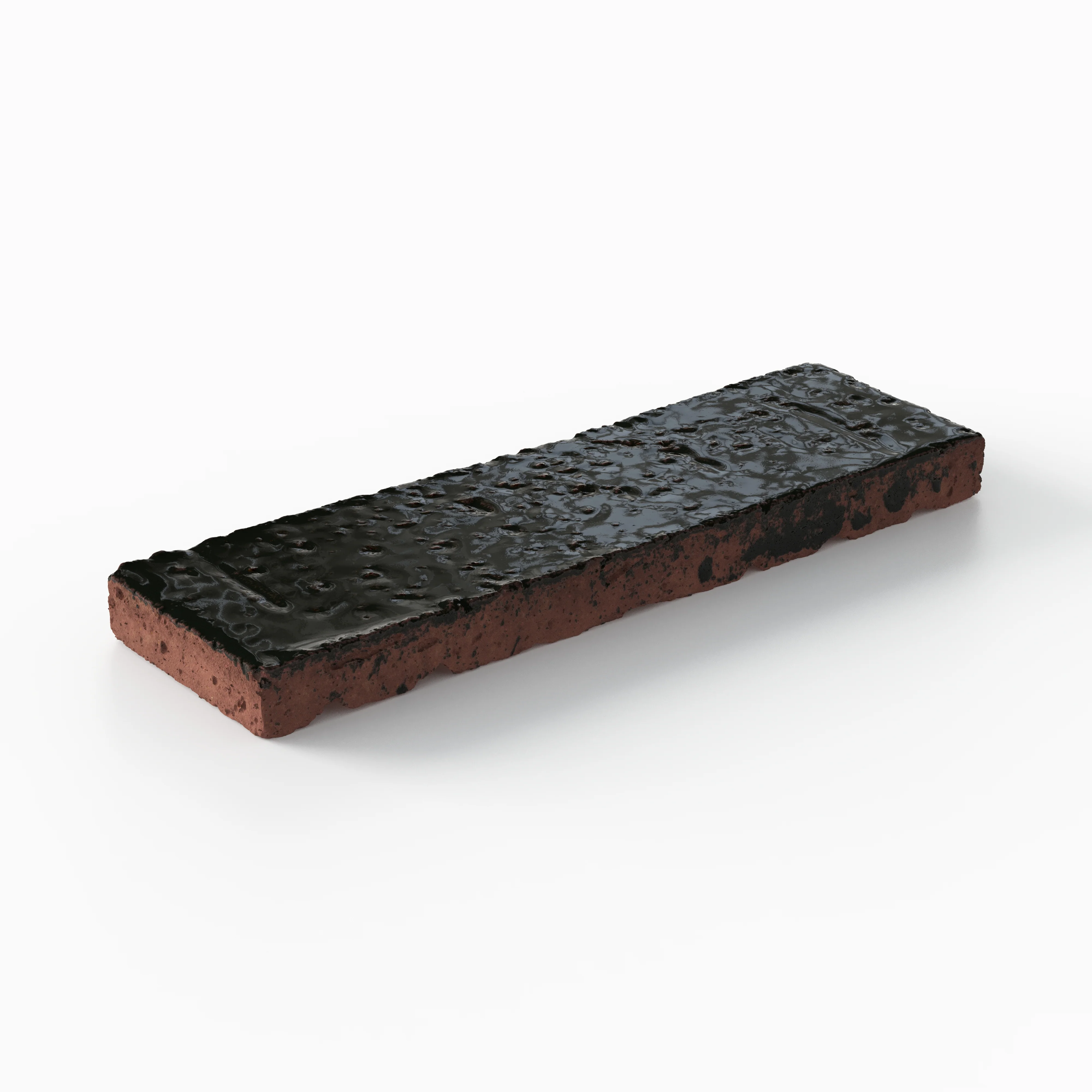 Elias 2 x 8 Glossy Brick Tile in Midnight - Image 3