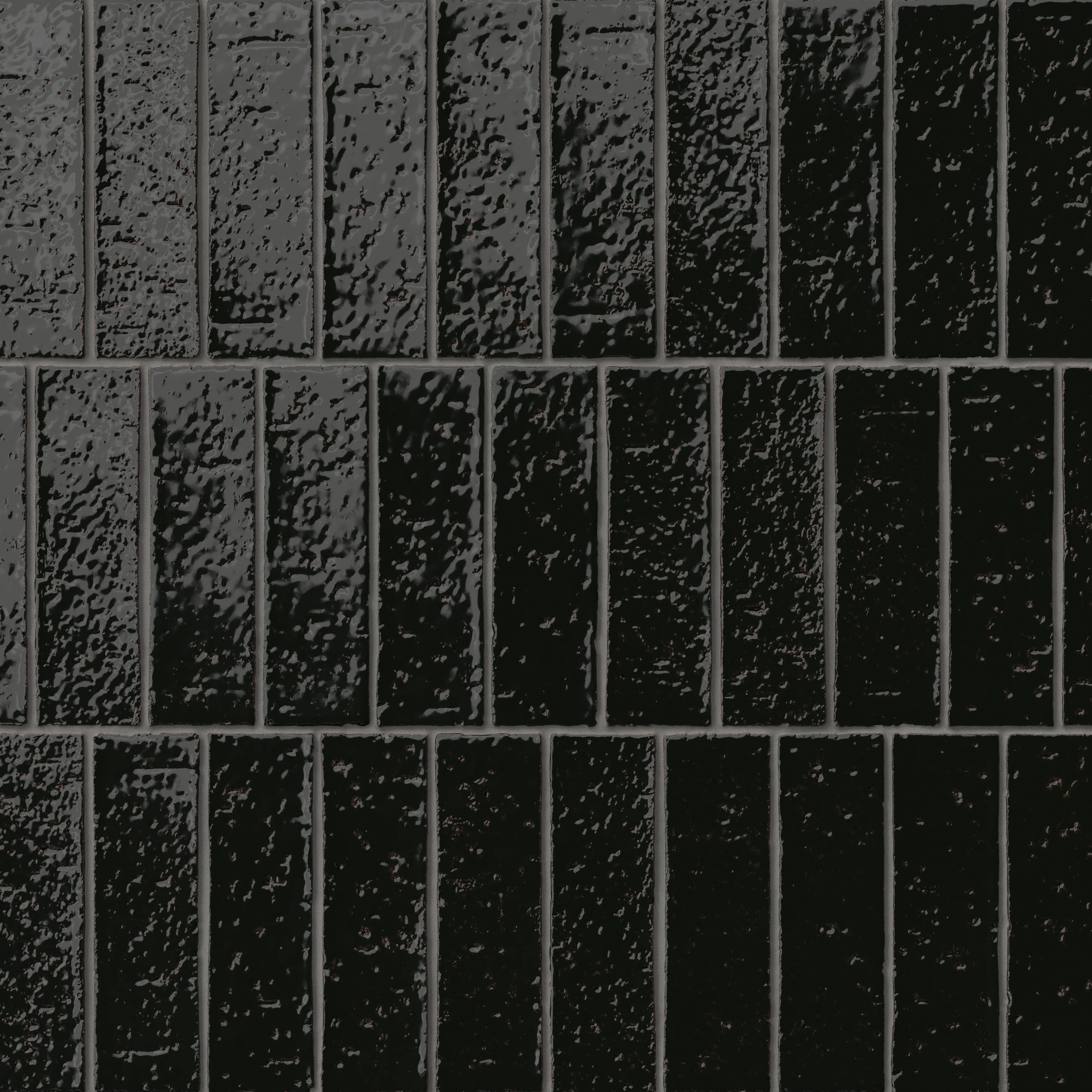 Elias 2 x 8 Glossy Brick Tile in Midnight - Image 5