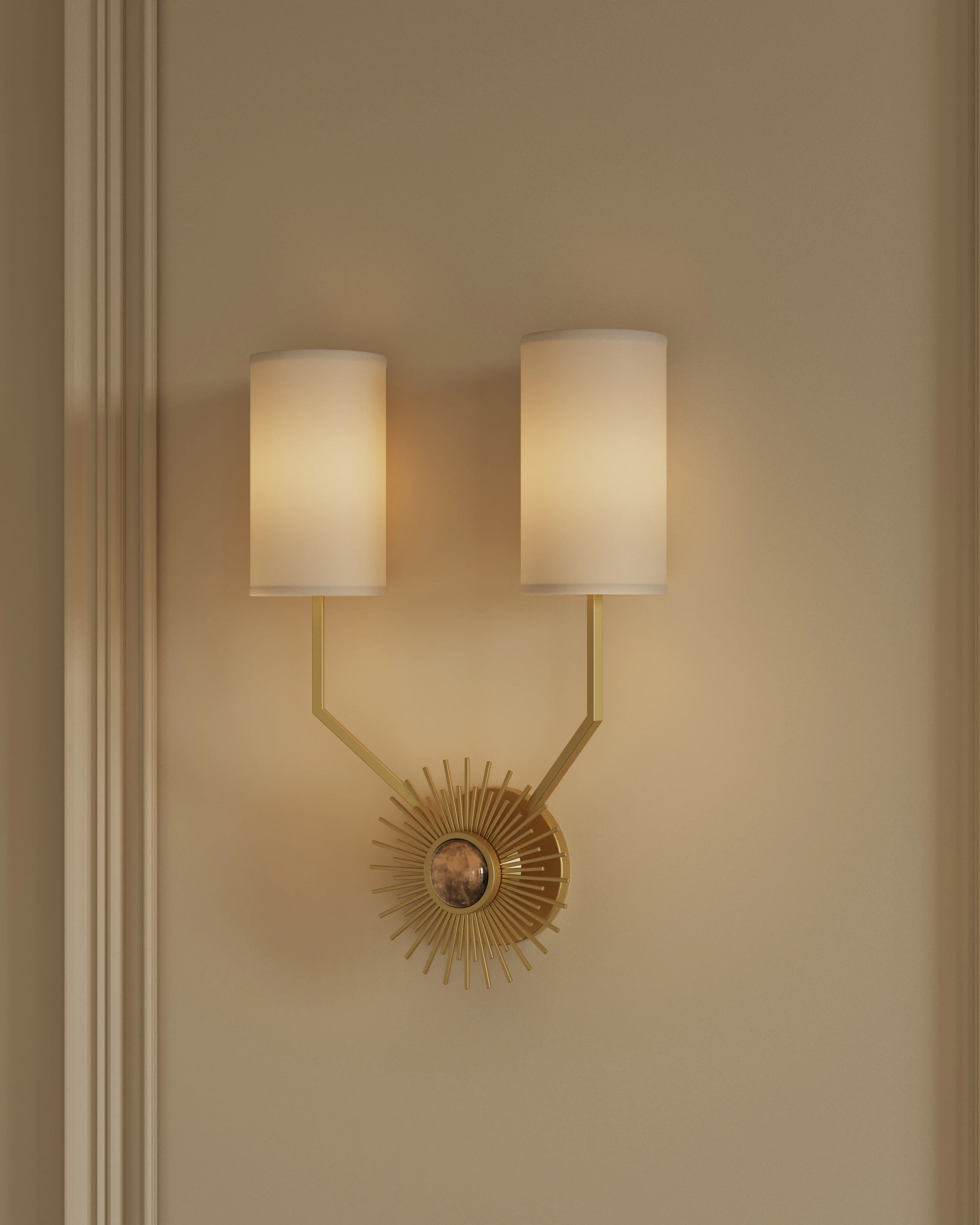 Elio Wall Sconce In Aged Brass - Image 2