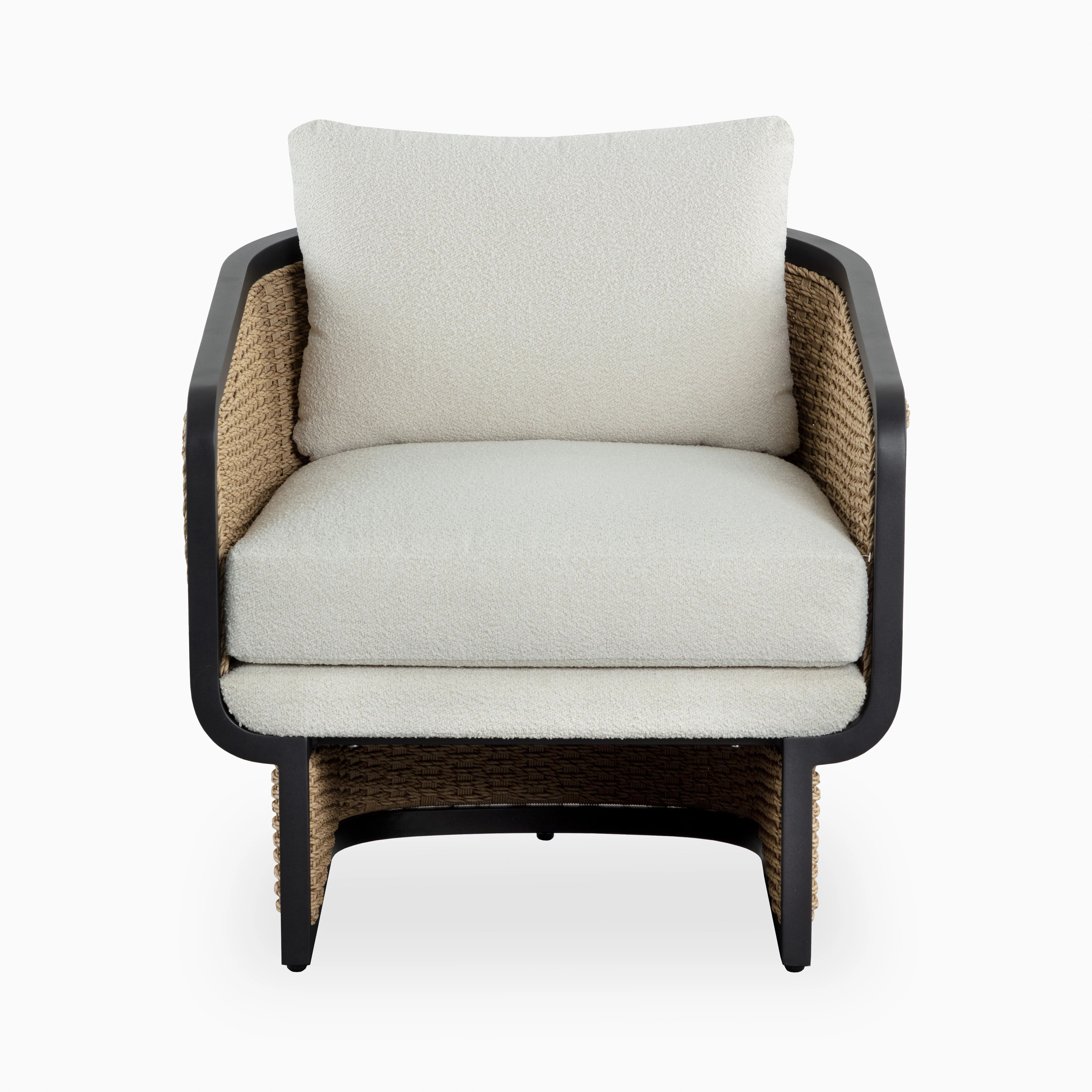Elira Outdoor Lounge Chair in Cream - Image 2
