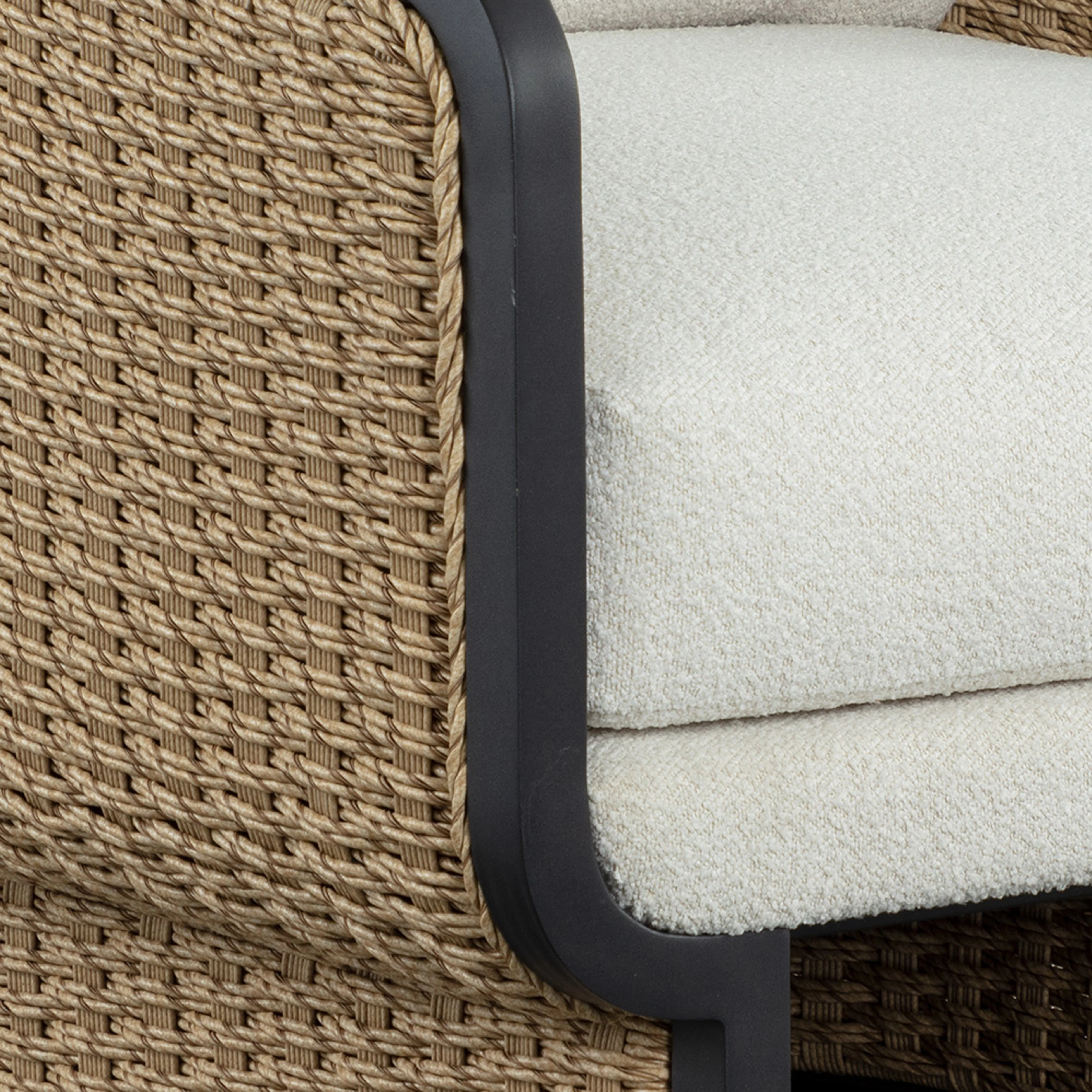 Elira Outdoor Lounge Chair in Cream - Image 5