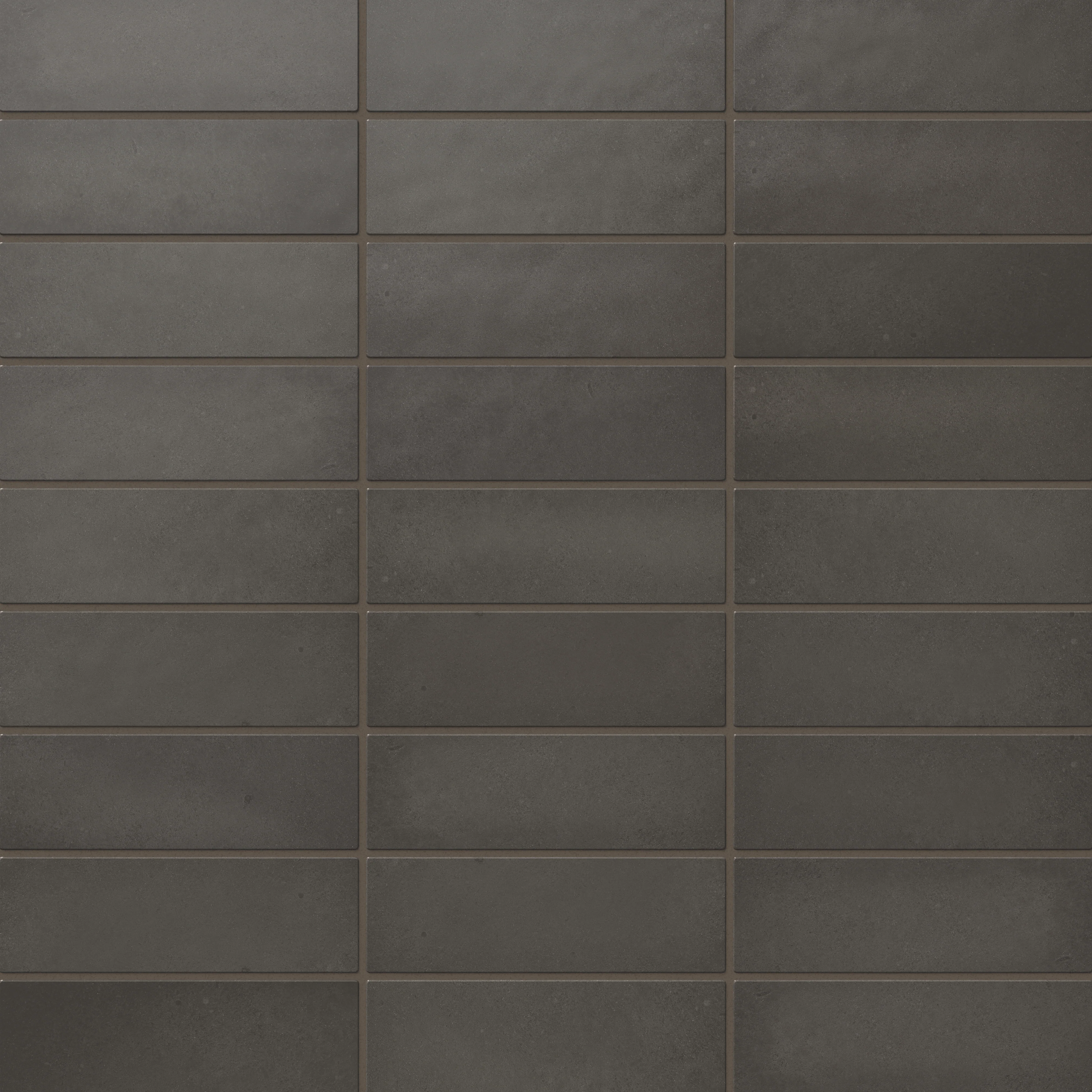 Ellie 2.5 x 8 Matte Ceramic Tile in Black Coal