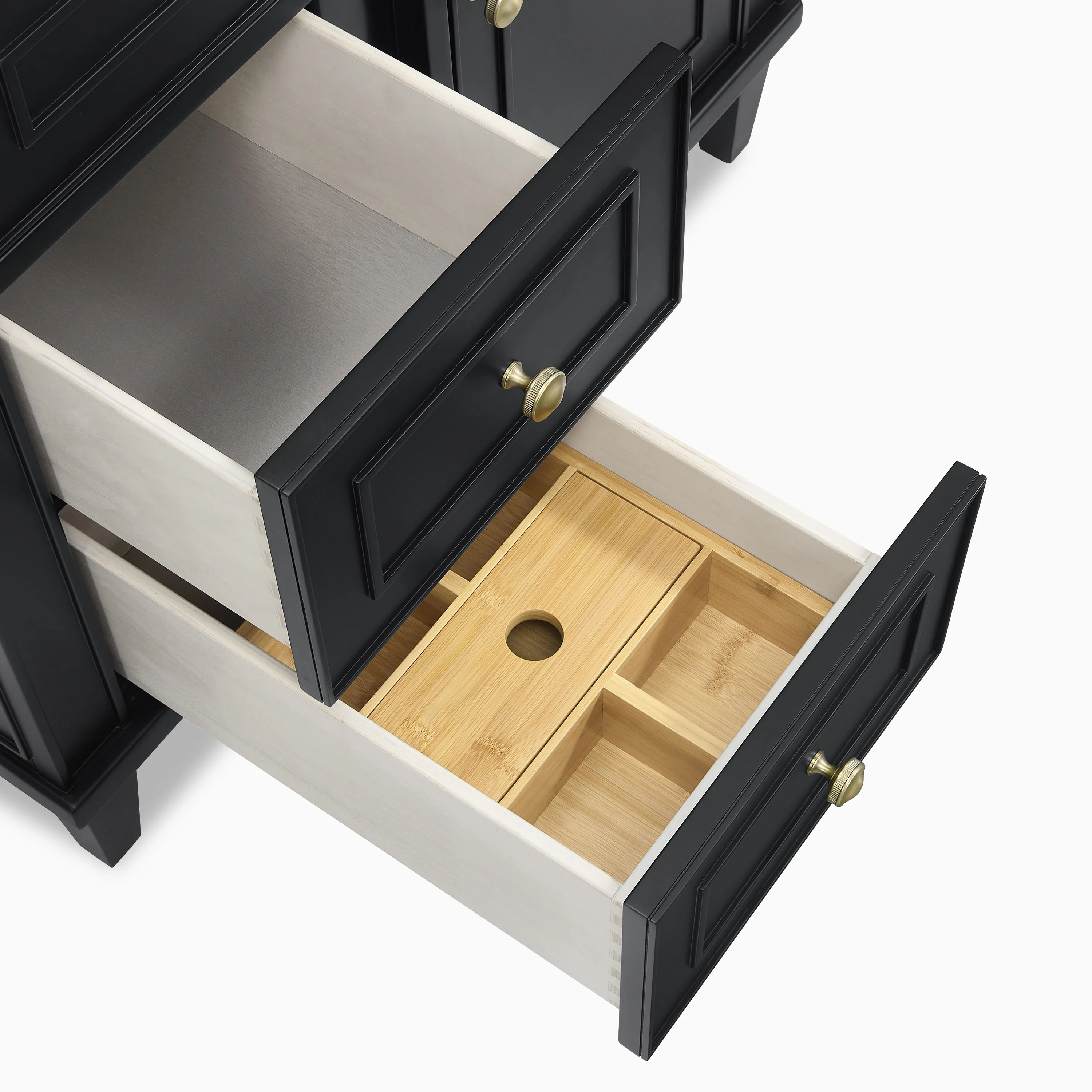 Elodie 36" Single Vanity in Black Onyx with 3 cm White Zeus Quartz Top - Image 7
