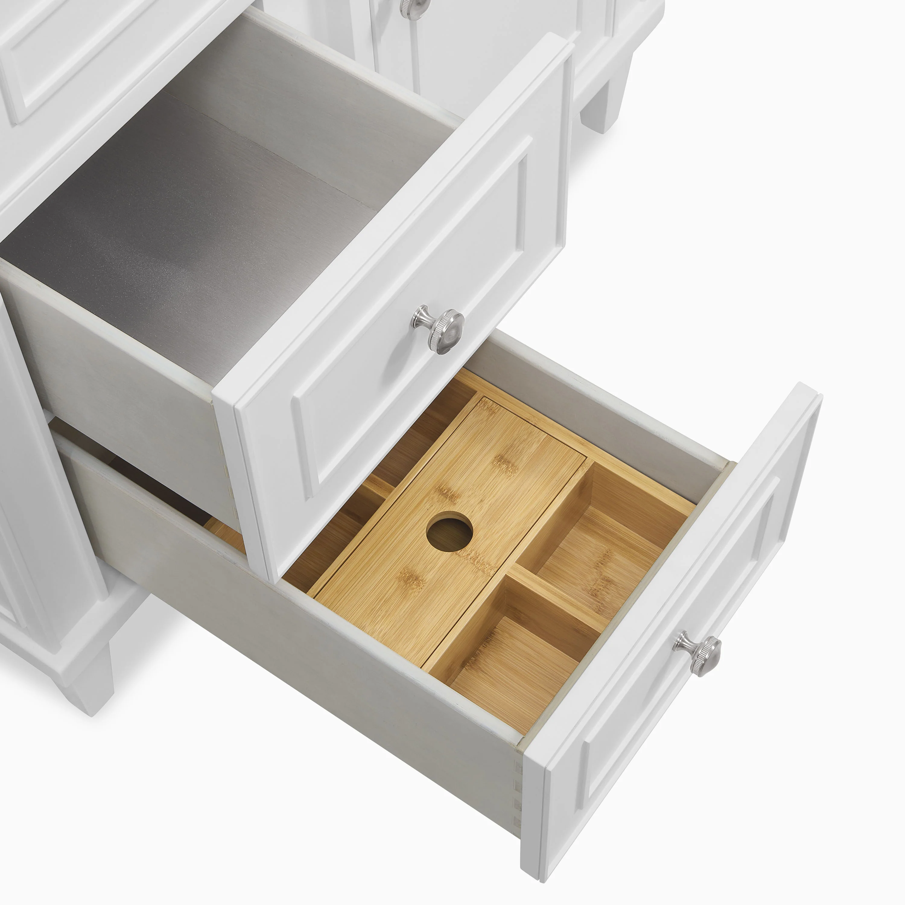 Elodie 36" Single Vanity in Bright White with 3 cm White Zeus Quartz Top - Image 7