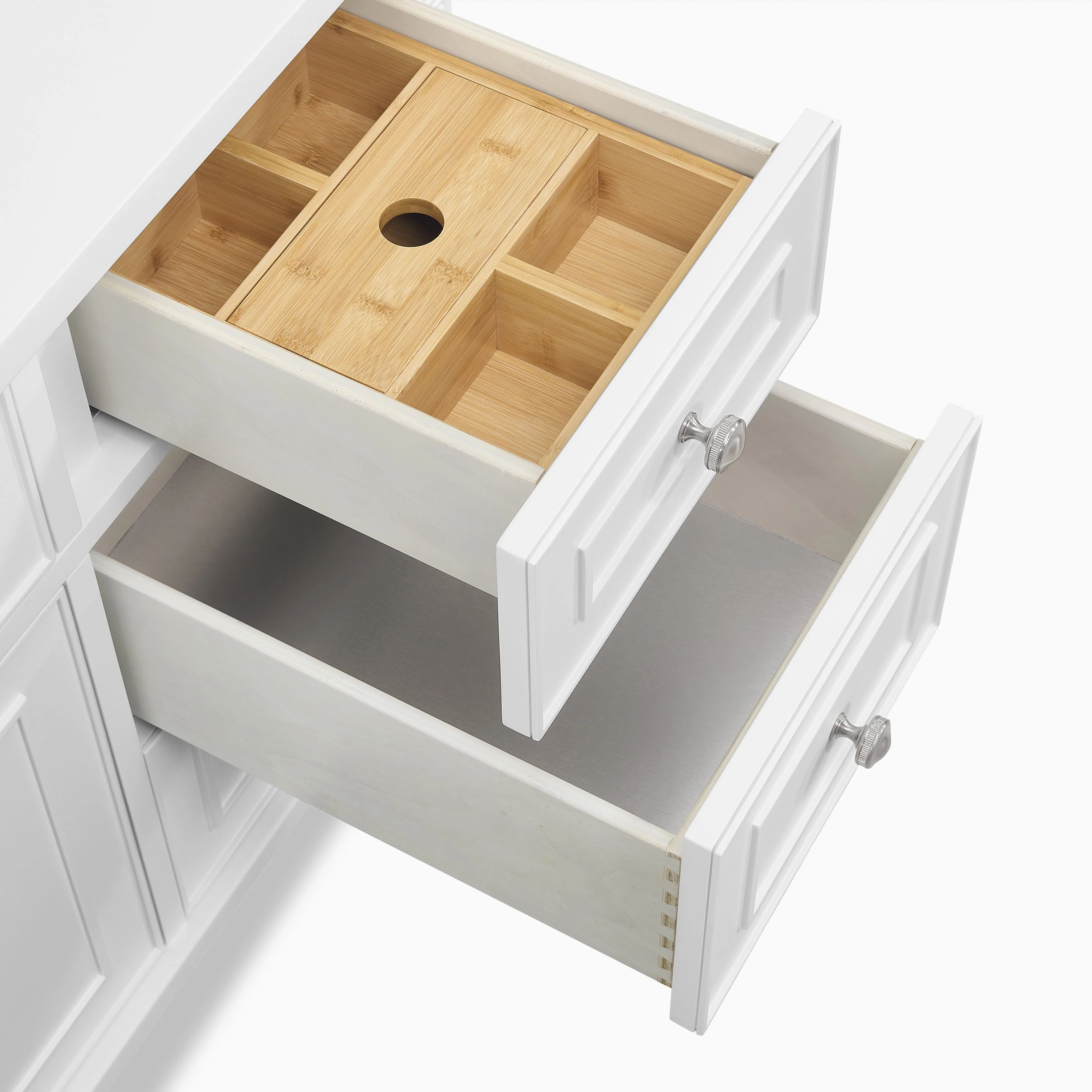 Elodie 48" Single Vanity in Bright White with 3 cm White Zeus Quartz Top - Image 7